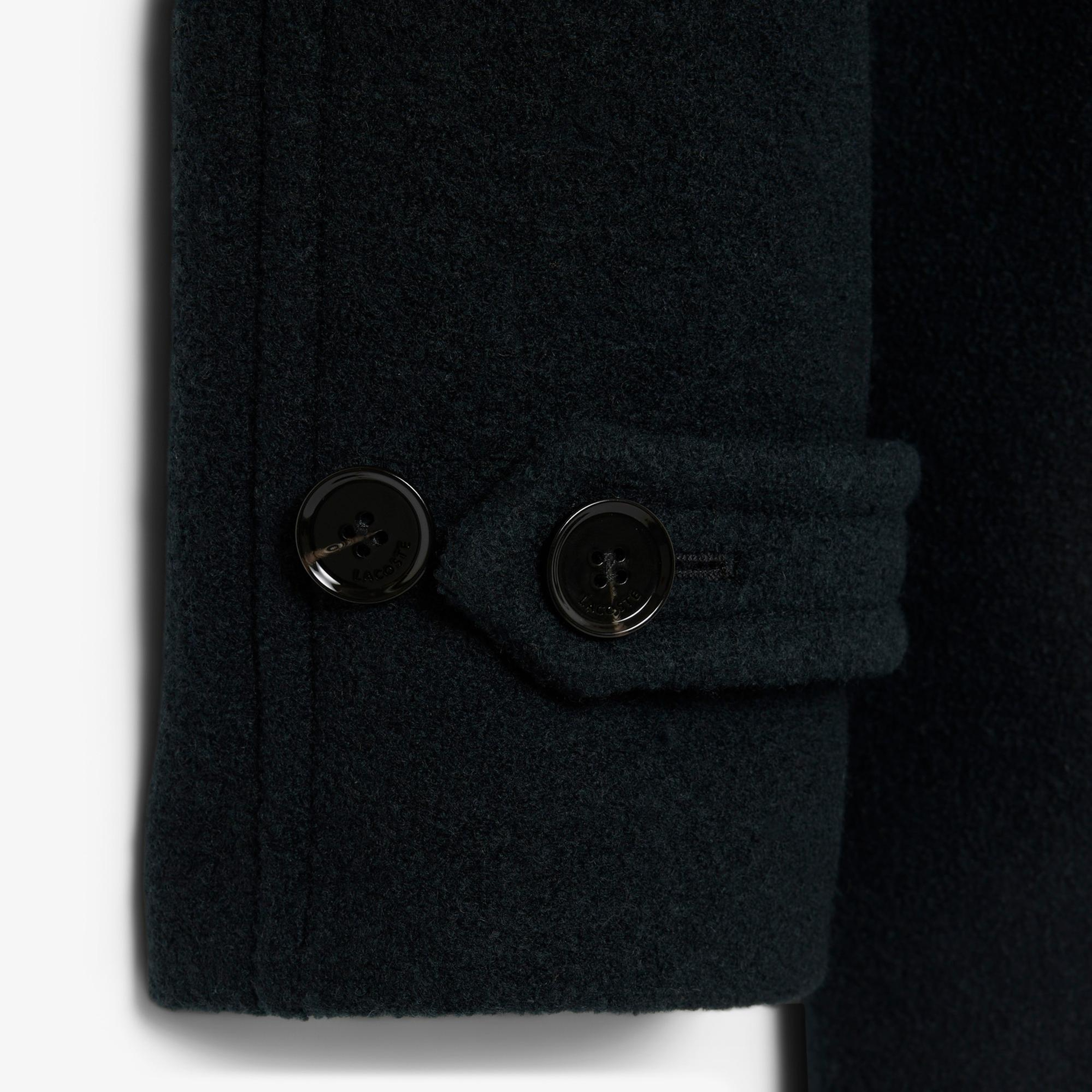 Lacoste Runway Erkek Oversize Fit Yün Haki Kaban