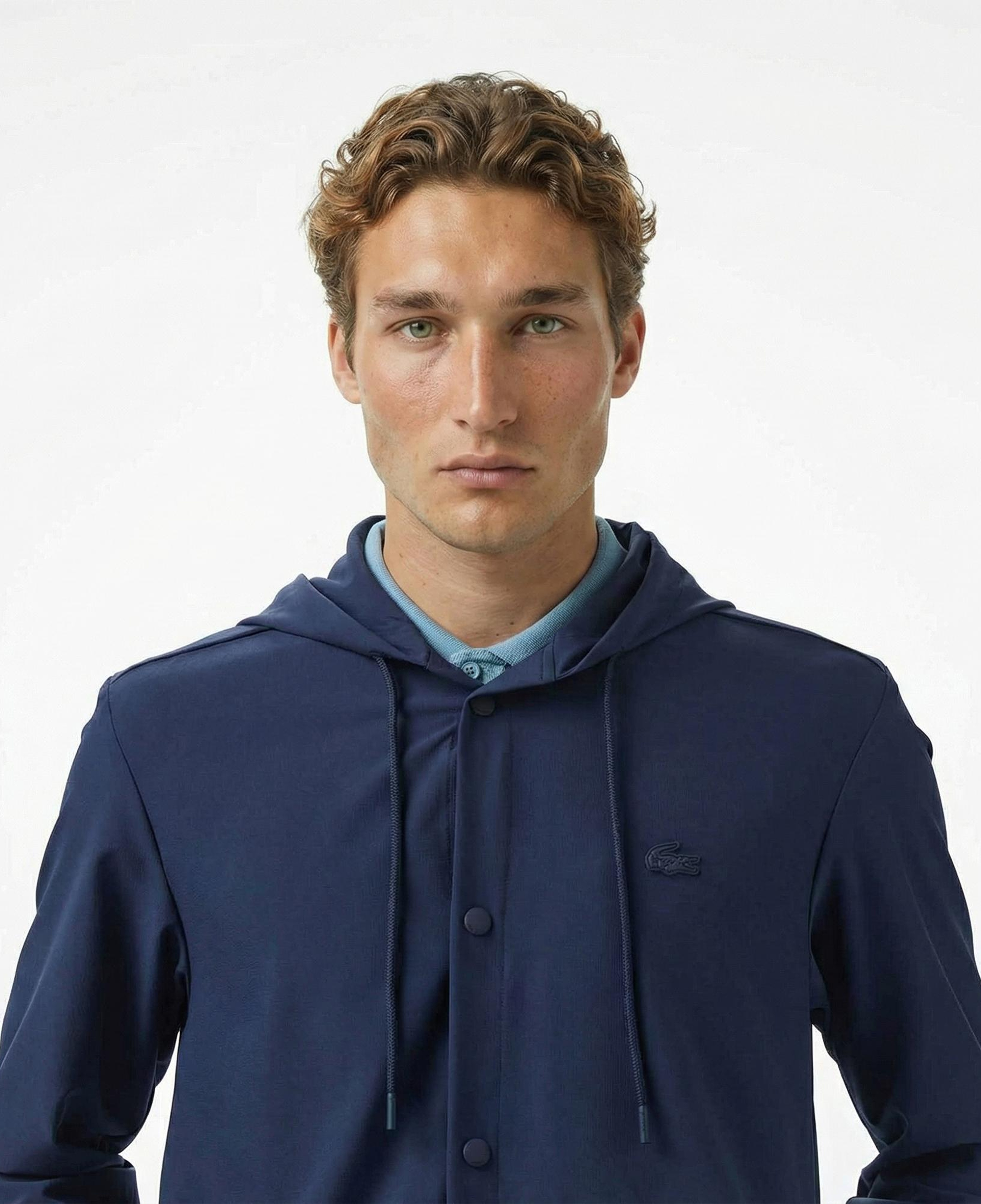 Lacoste Erkek Regular Fit Kapüşonlu Lacivert Ceket