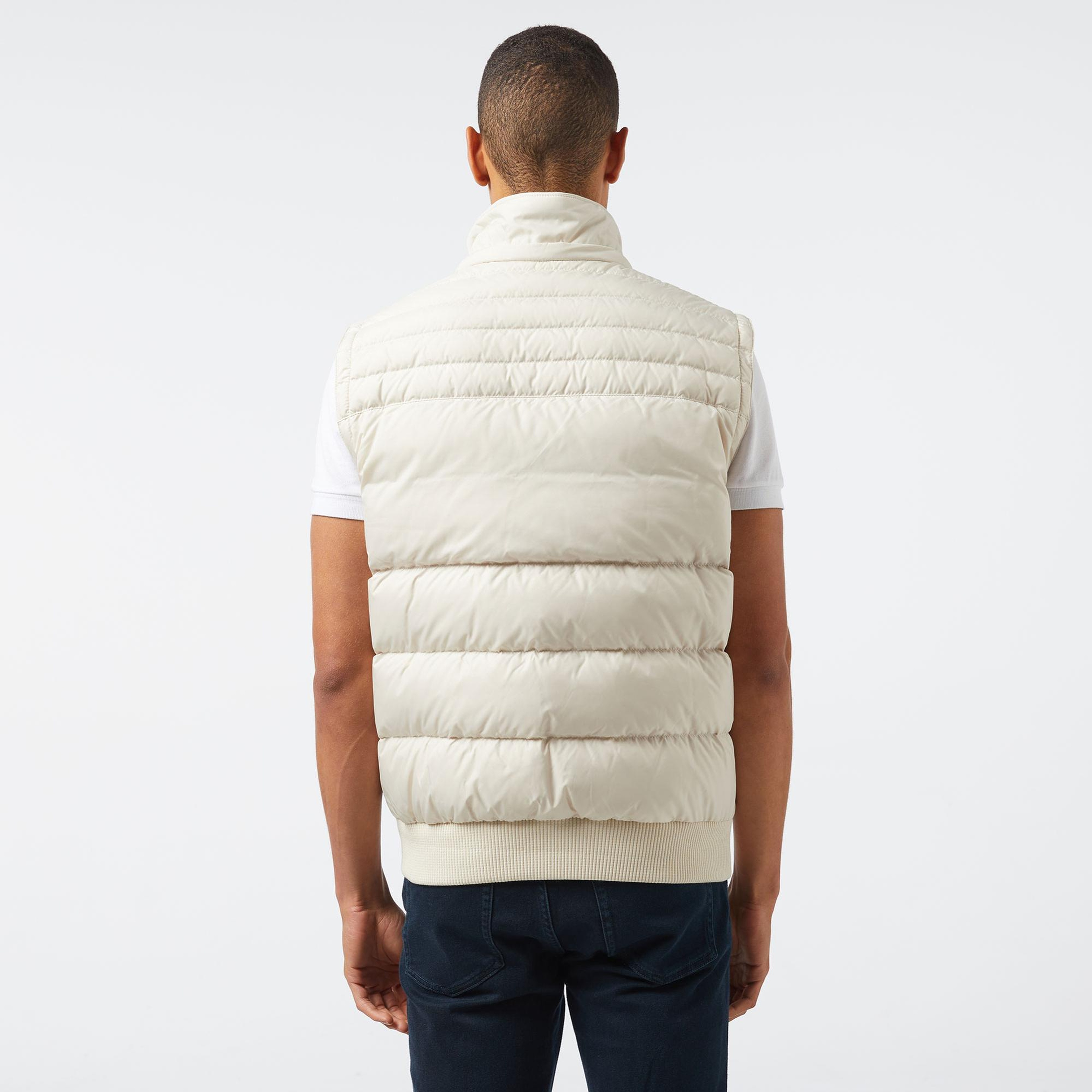 Lacoste Erkek Kapüşonlu Krem Mont