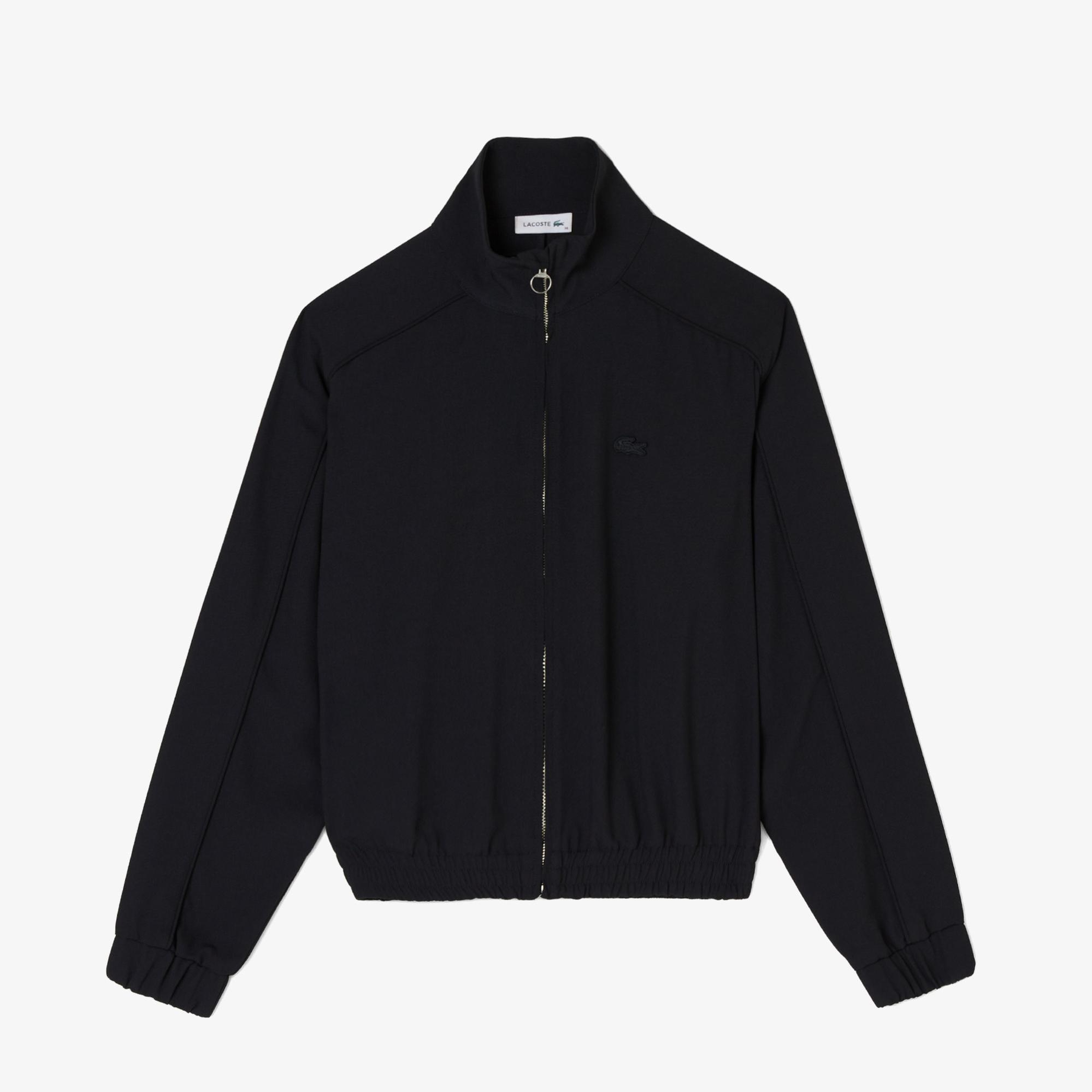 Lacoste Kadın Fermuarlı Siyah Ceket