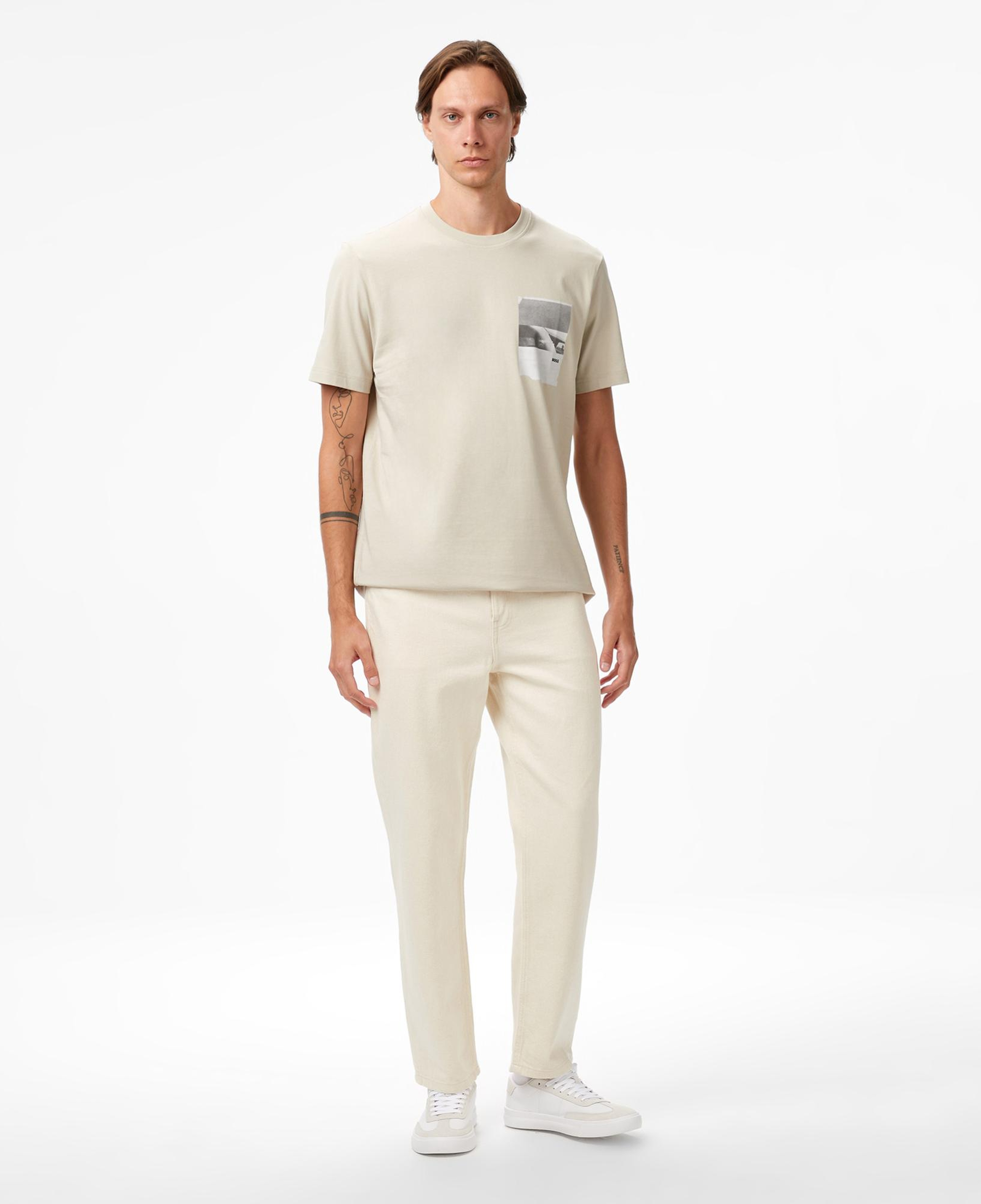 Boss Container Erkek Açık Bej T-Shirt