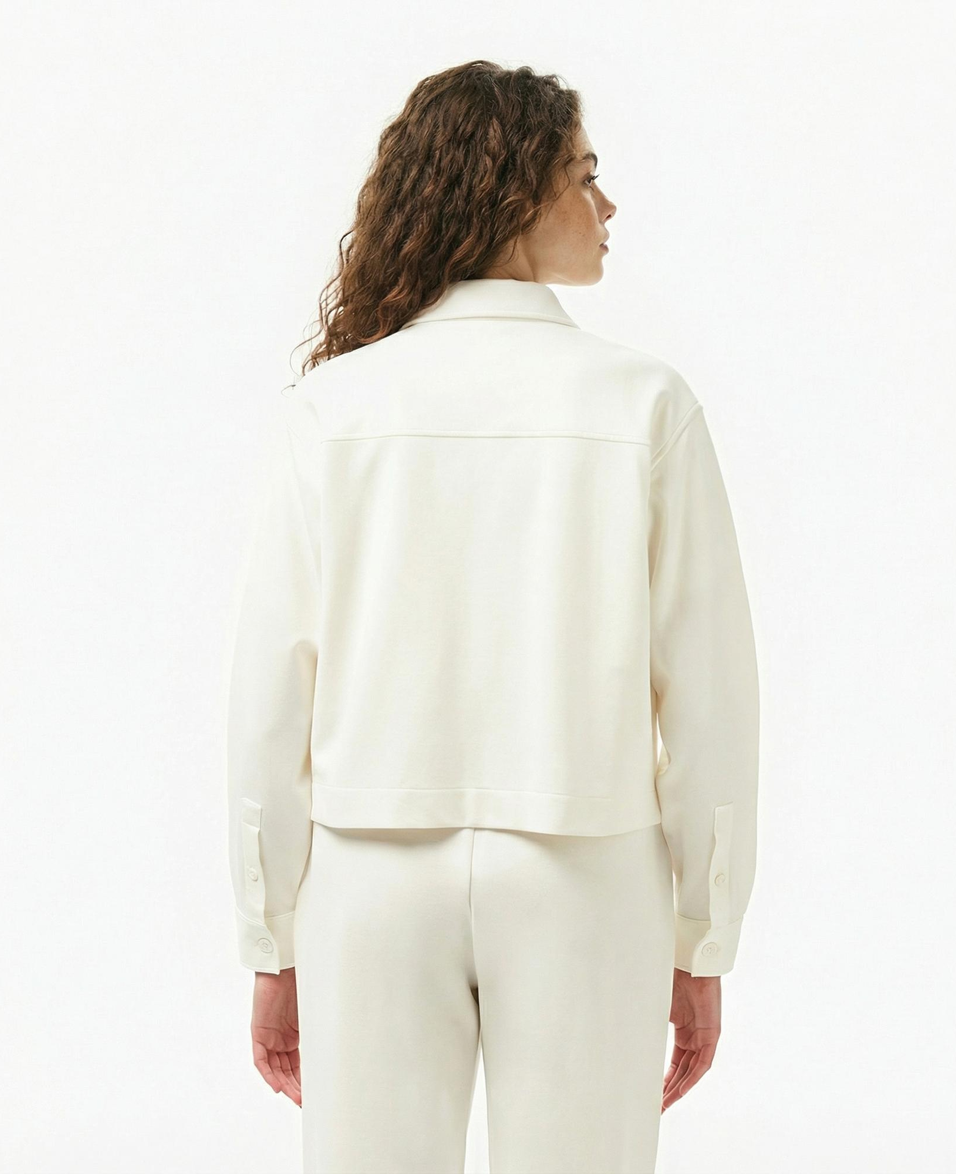 Lacoste Kadın Regular Fit Beyaz Gömlek