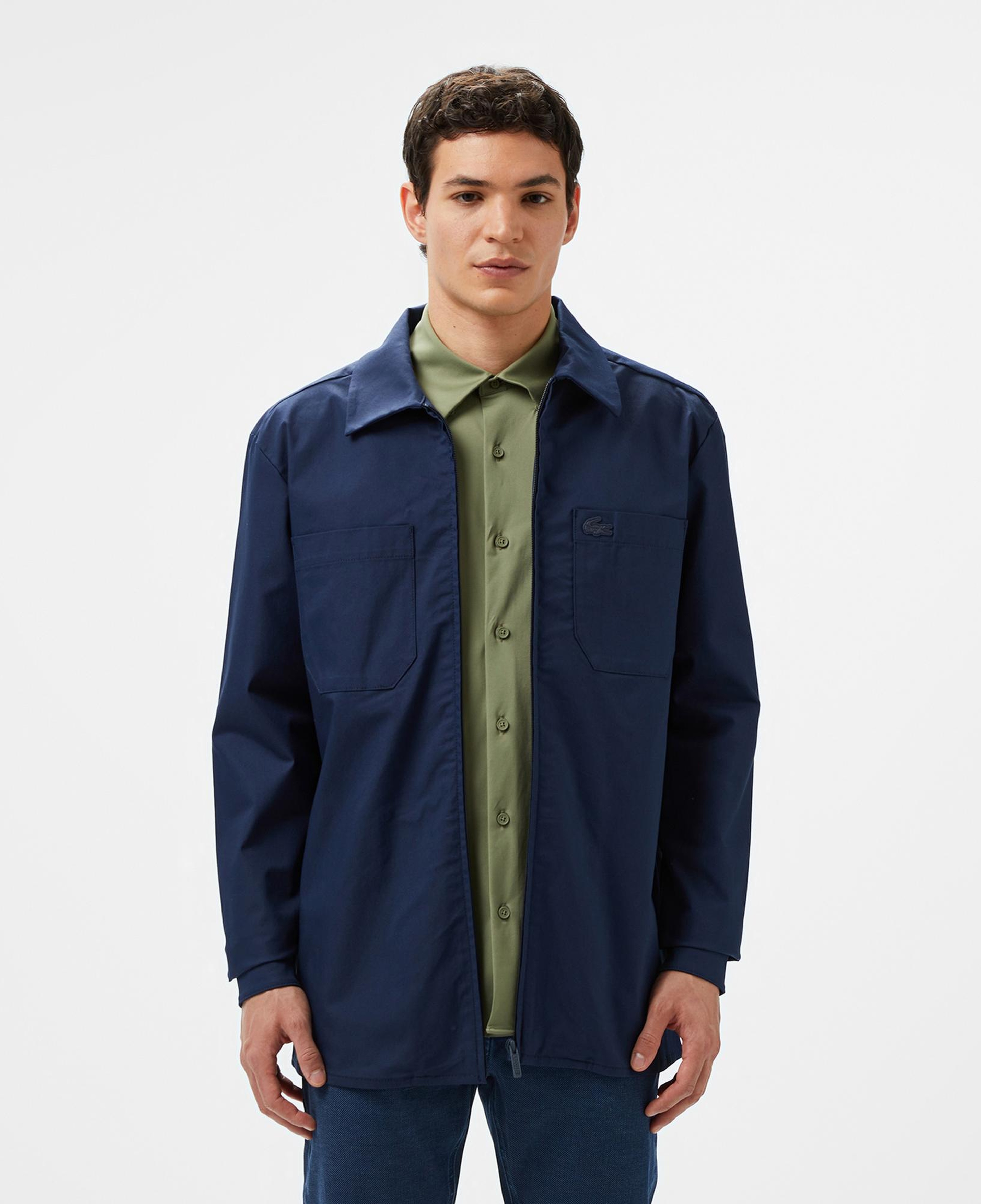 Lacoste Erkek Regular Fit Gömlek Yaka Lacivert Ceket