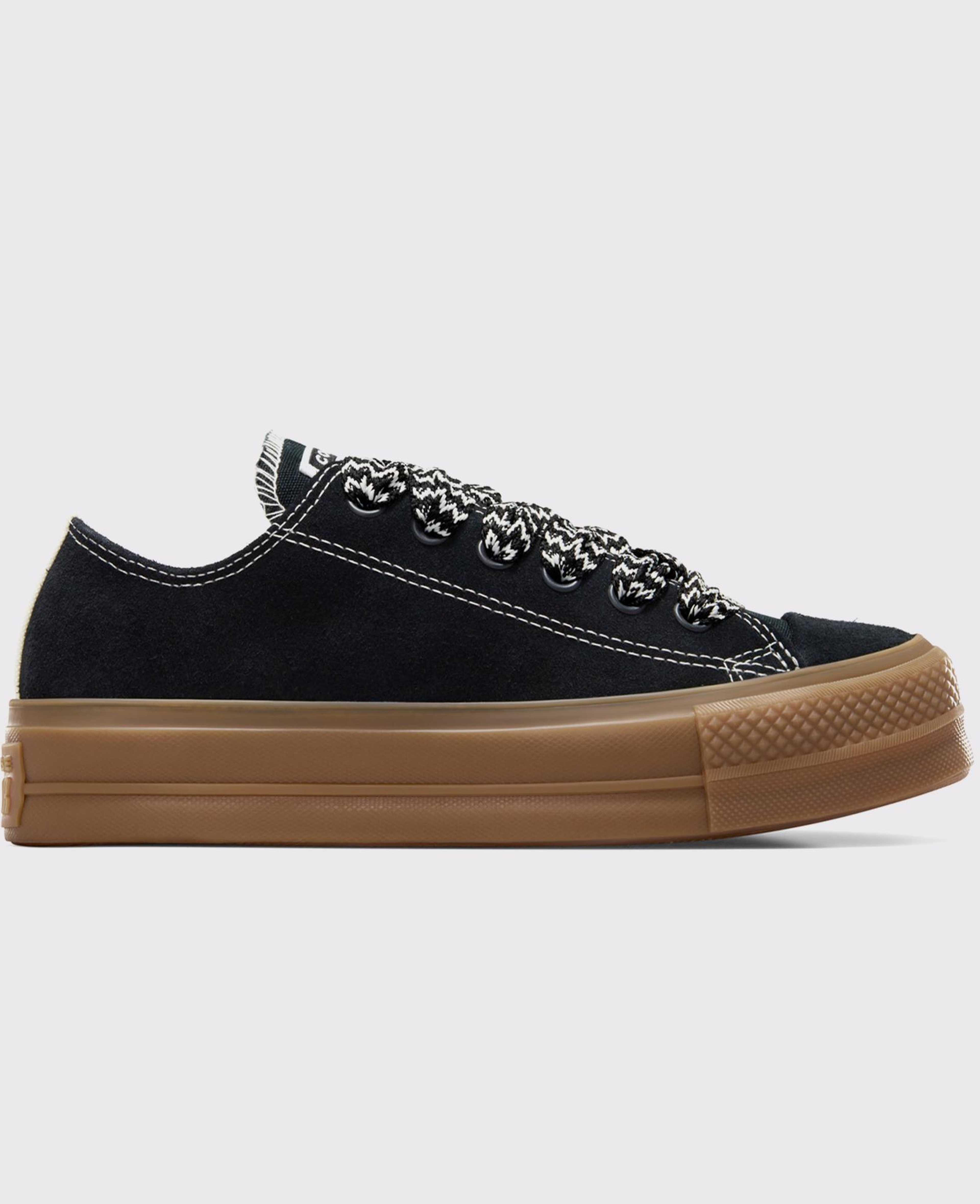 Converse Chuck Taylor All Star Lift Kadın Siyah Süet Platform Sneaker