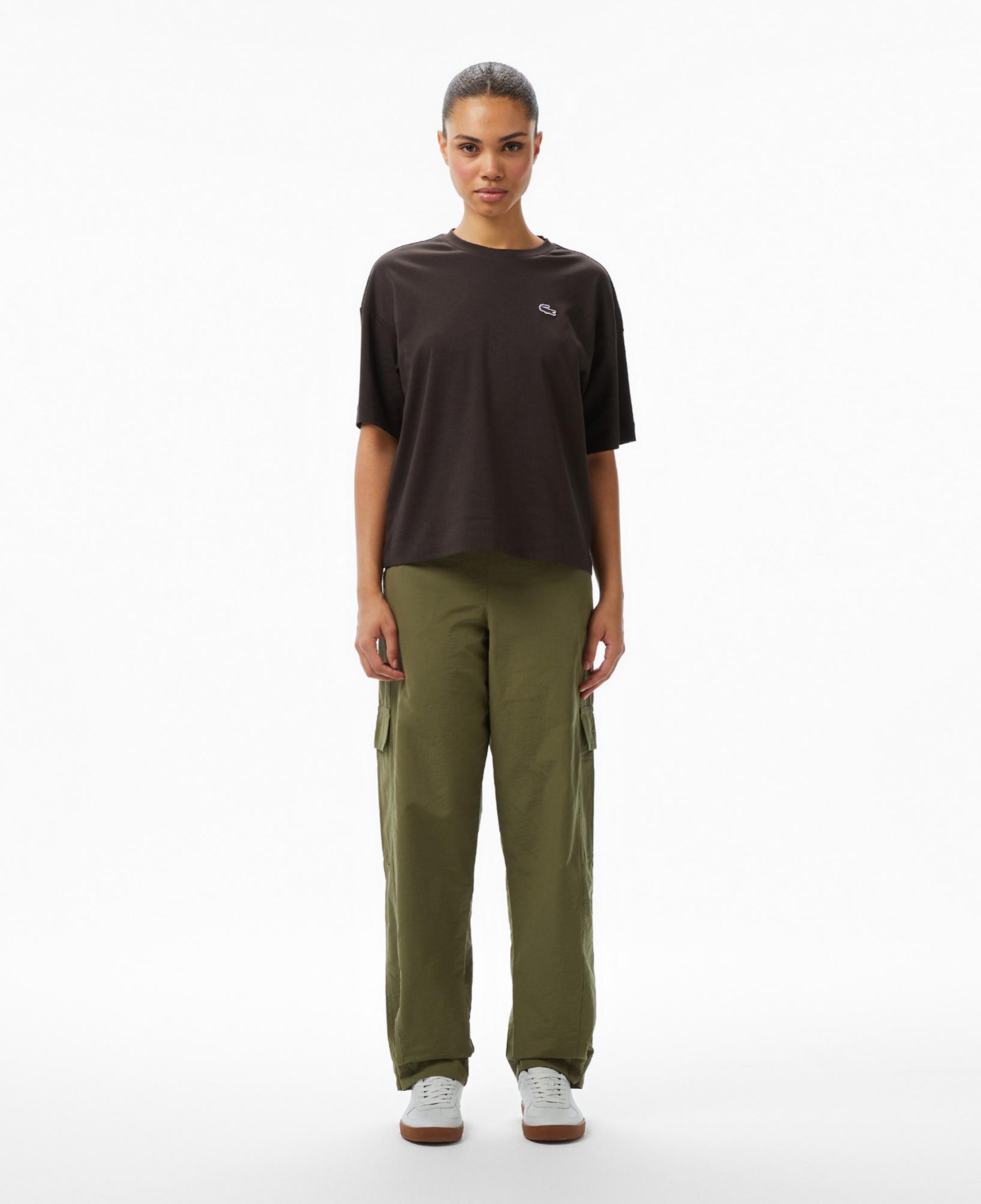 Lacoste Kadın Oversize Fit Haki Pantolon