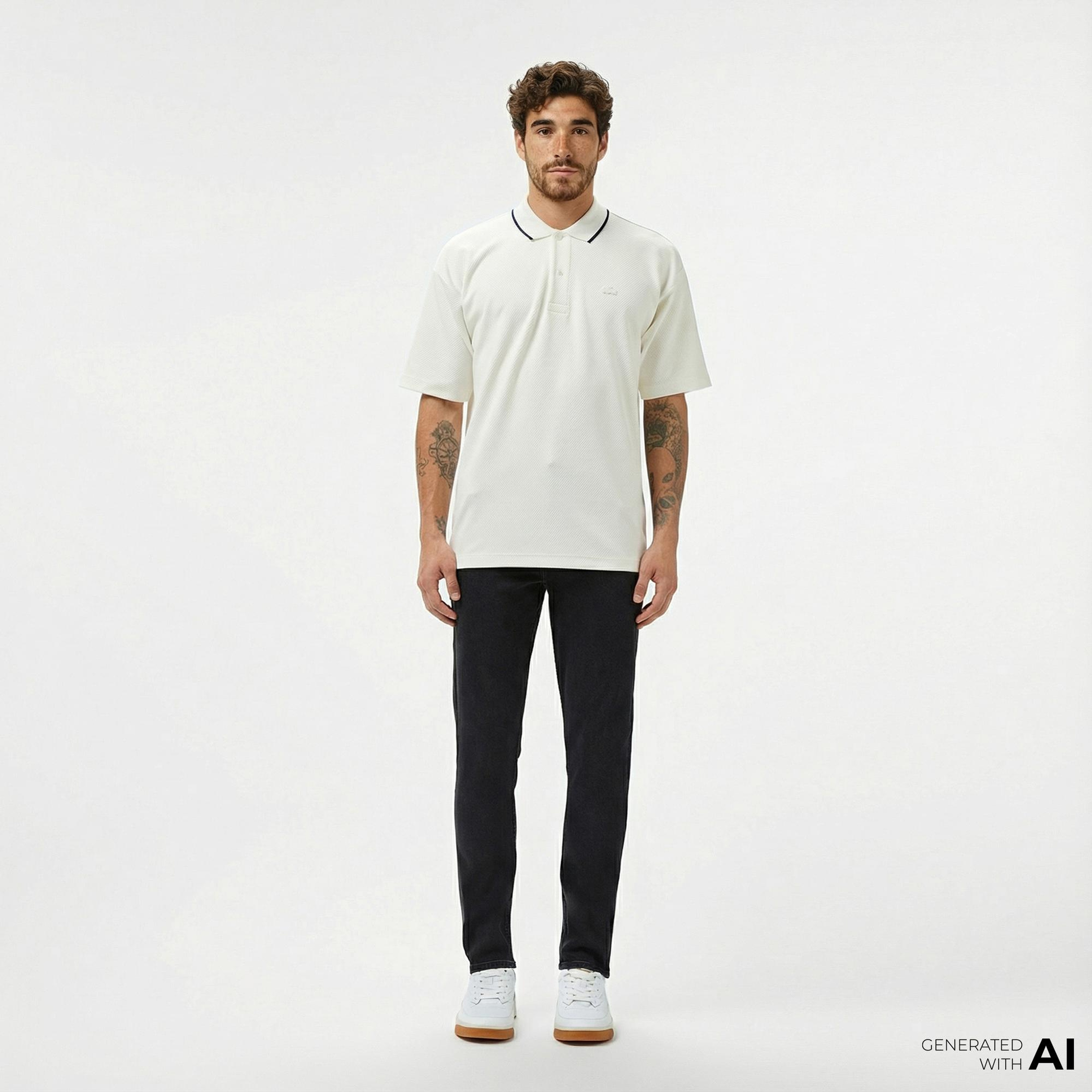 Lacoste Erkek Slim Fit Siyah Jean Pantolon