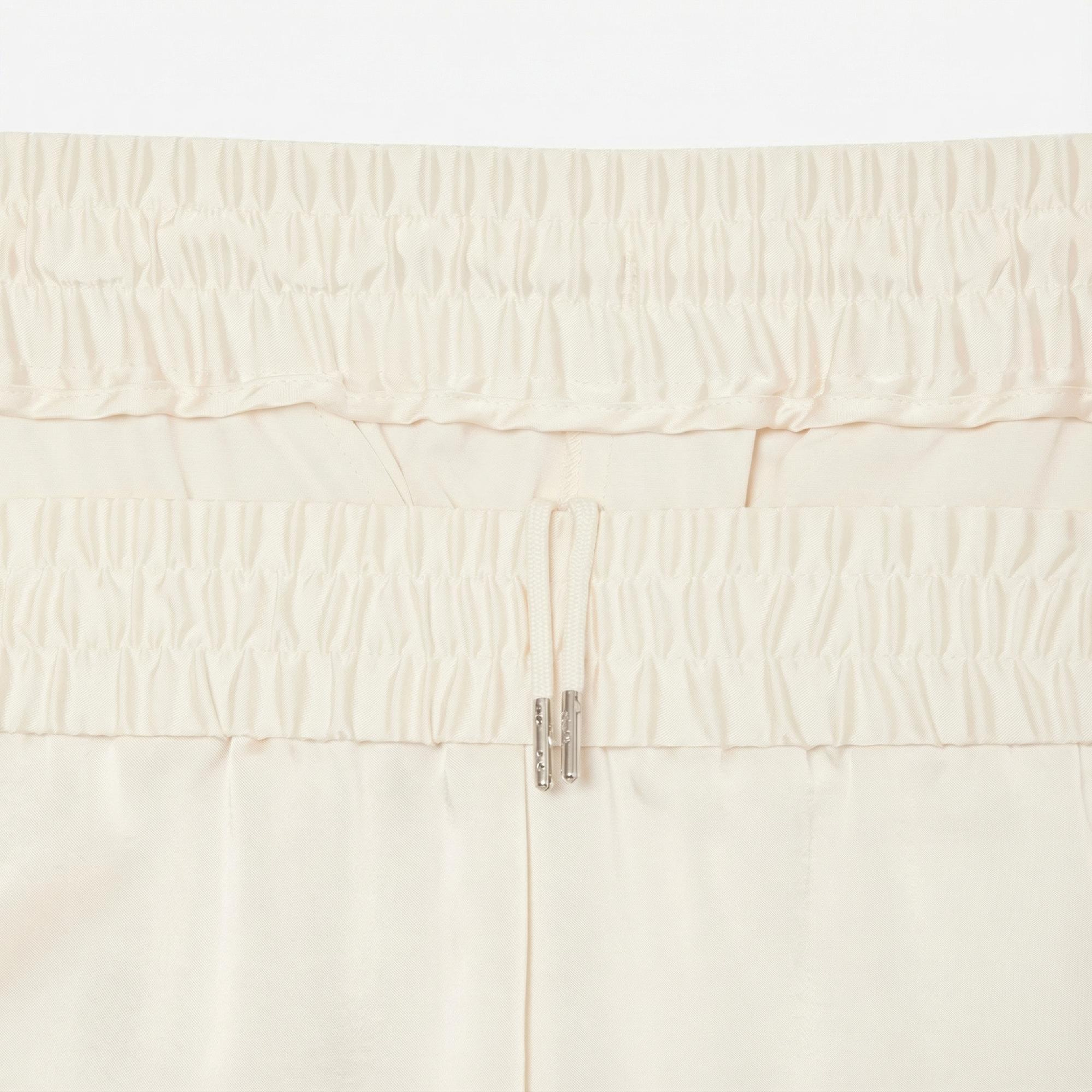 Lacoste Kadın Oversized Fit Krem Pantolon