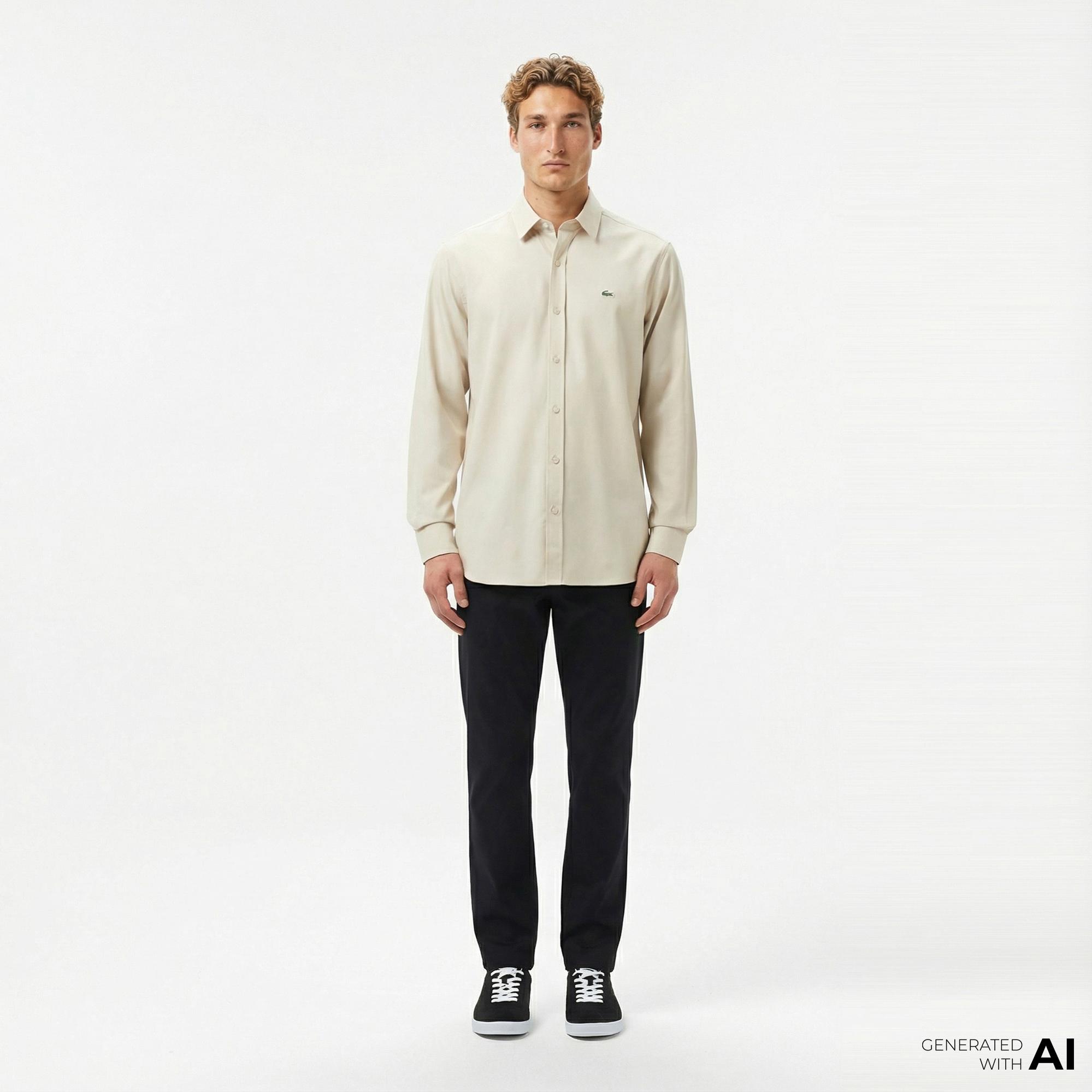 Lacoste Erkek Slim Fit Chino Siyah Pantolon