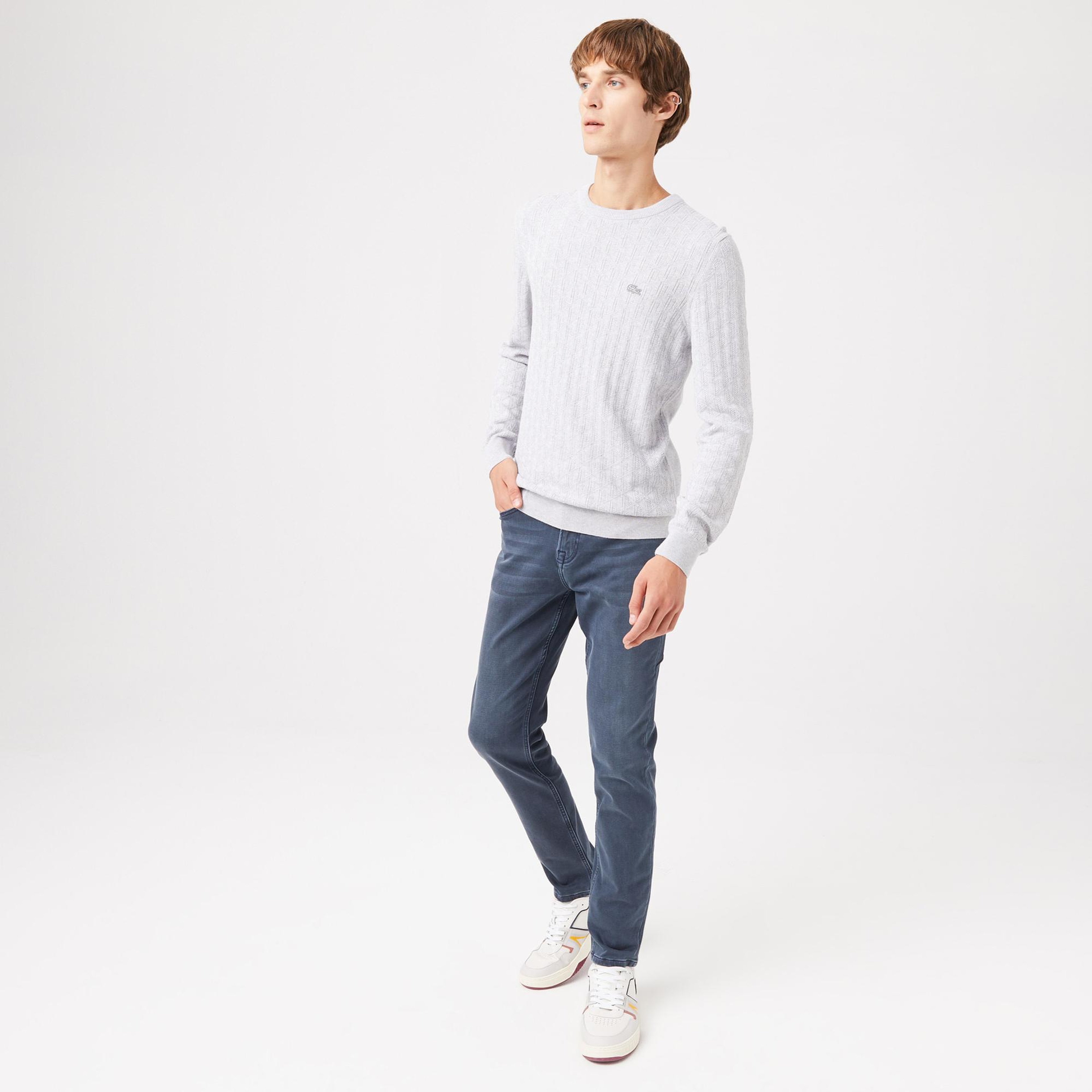 Lacoste Erkek Slim Fit Denim Lacivert Jean Pantolon