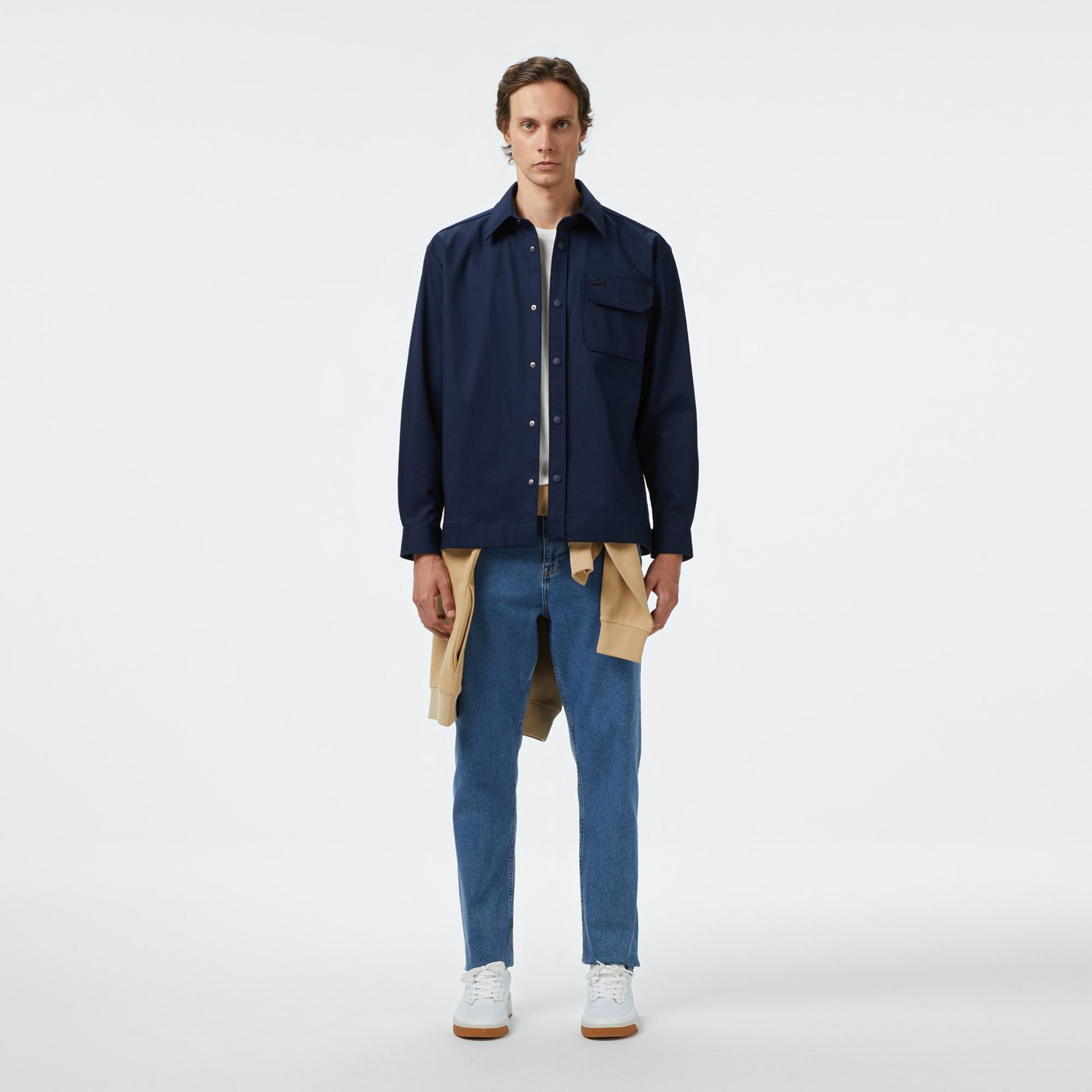 Lacoste Erkek Relaxed Fit Lacivert Gömlek