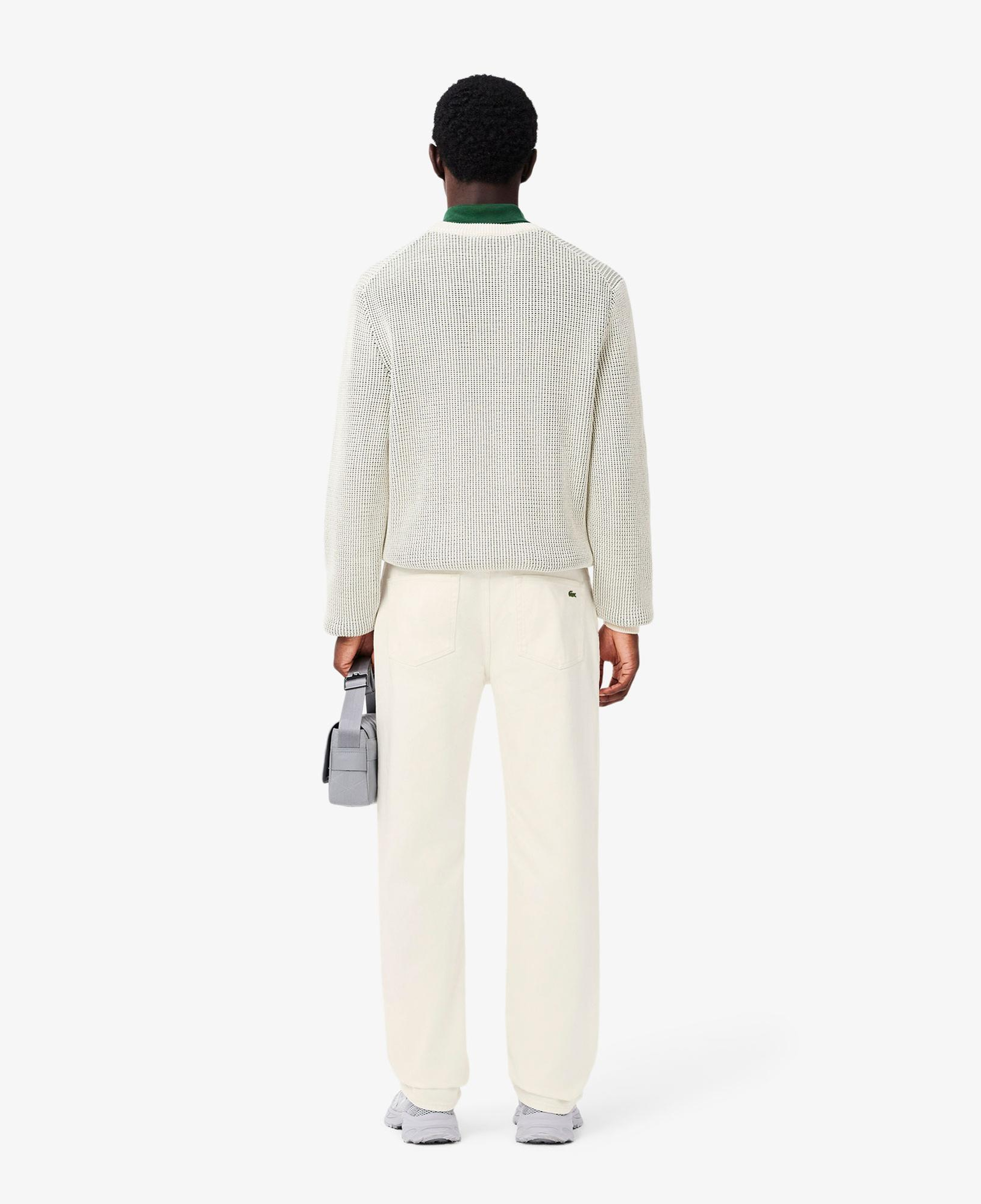 Lacoste Erkek Straight Fit Beyaz Jean Pantolon