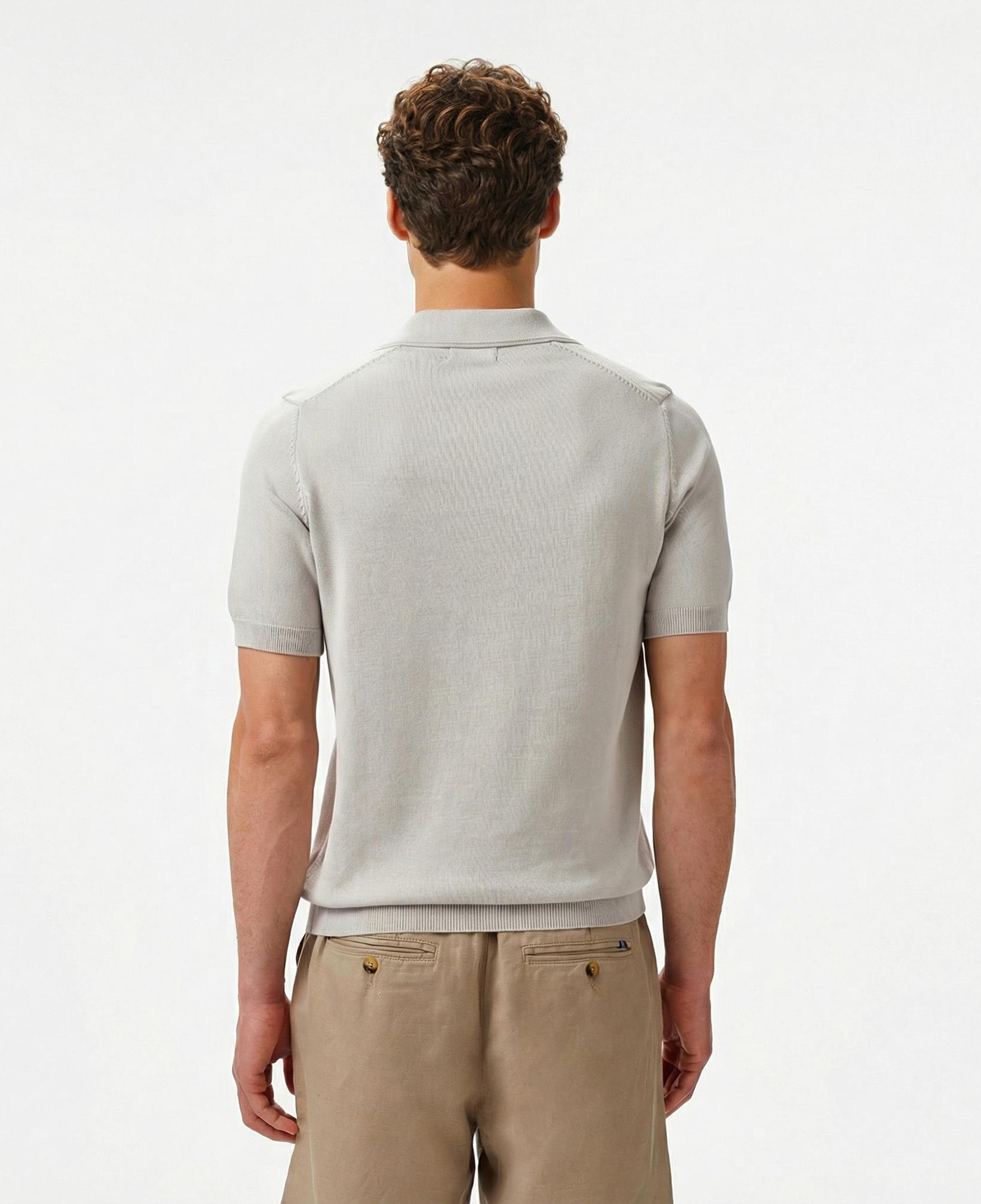 Nautica Erkek Gri Classic Fit Triko