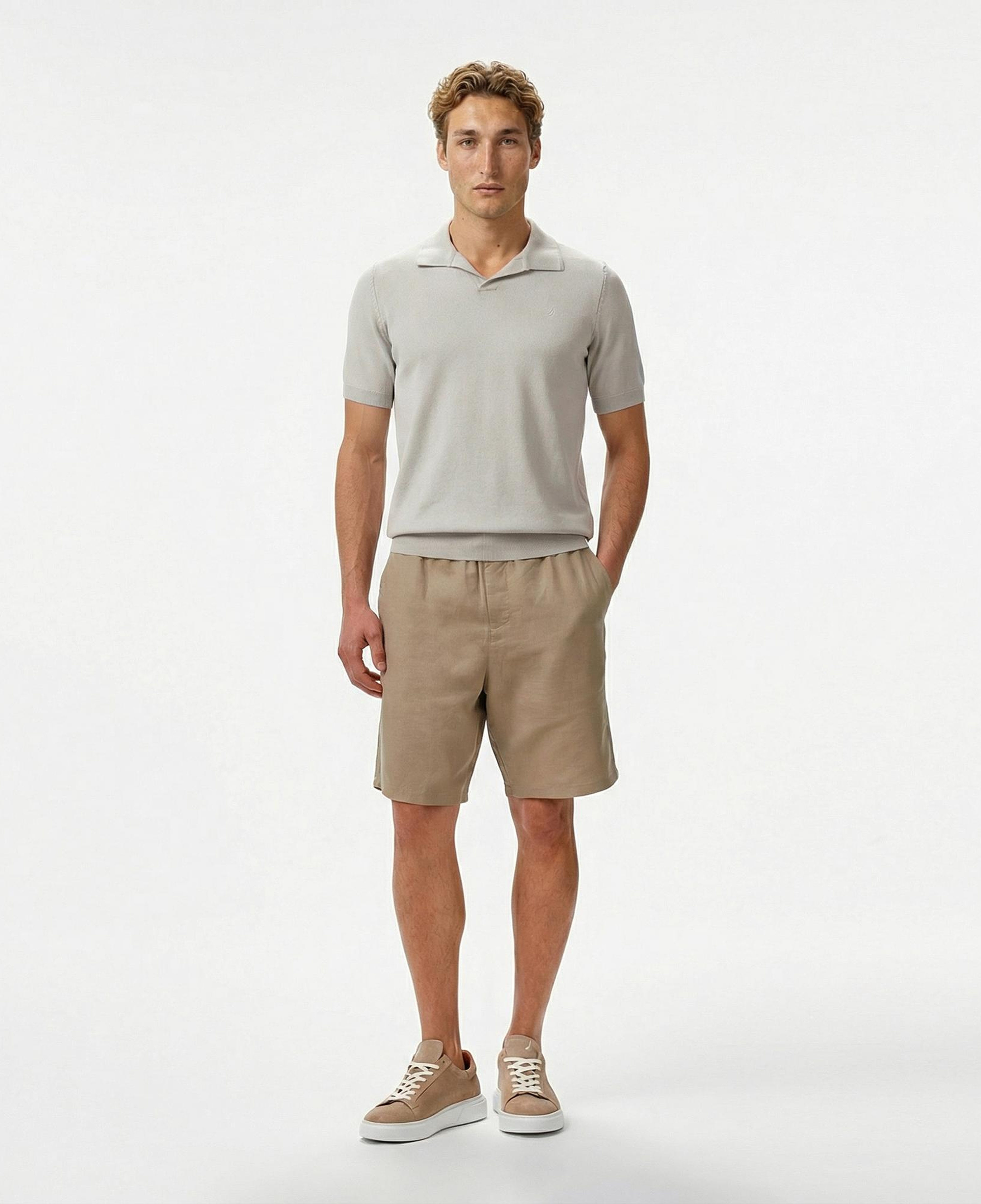 Nautica Erkek Gri Classic Fit Triko