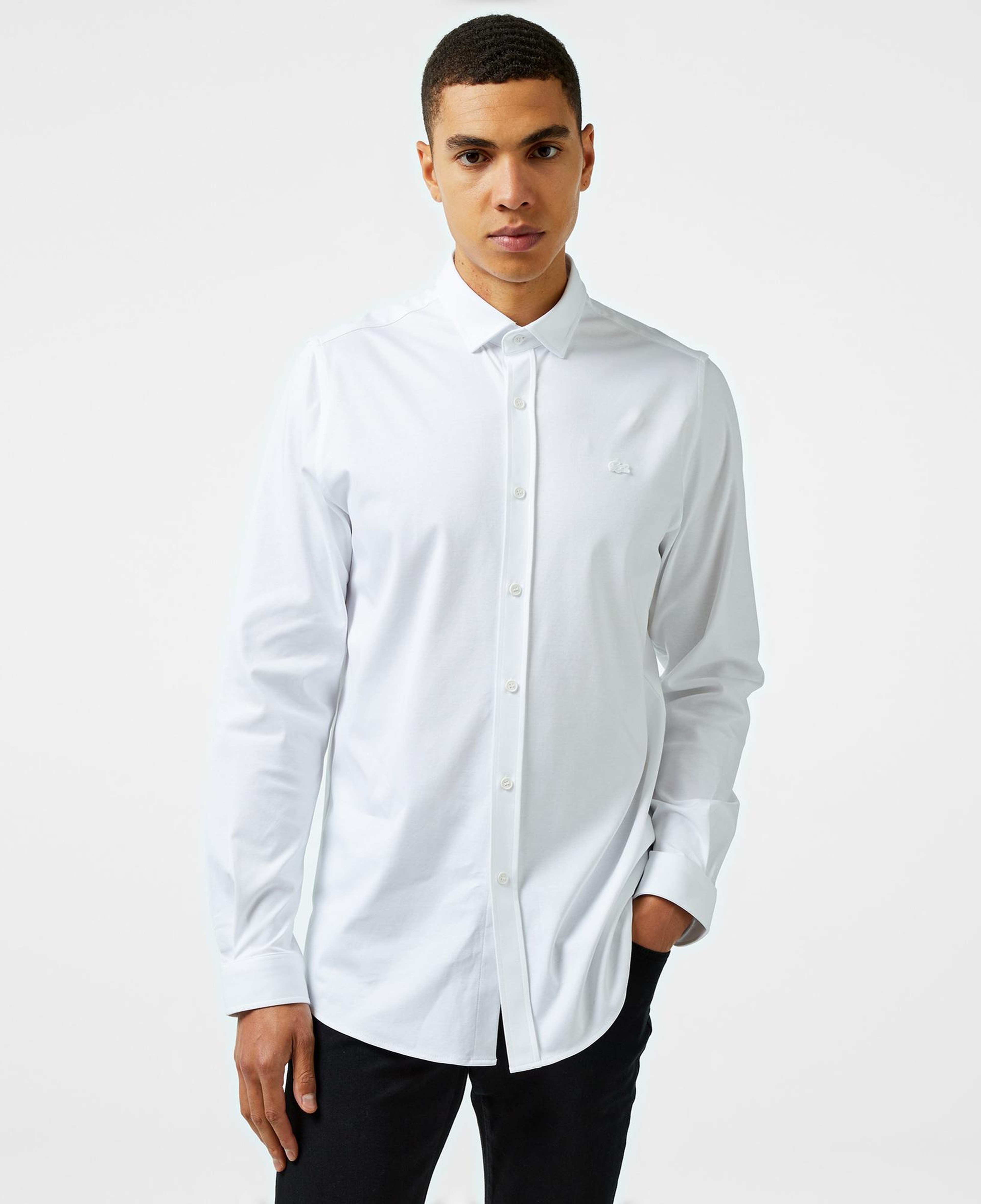 Erkek Slim Fit Beyaz Gömlek