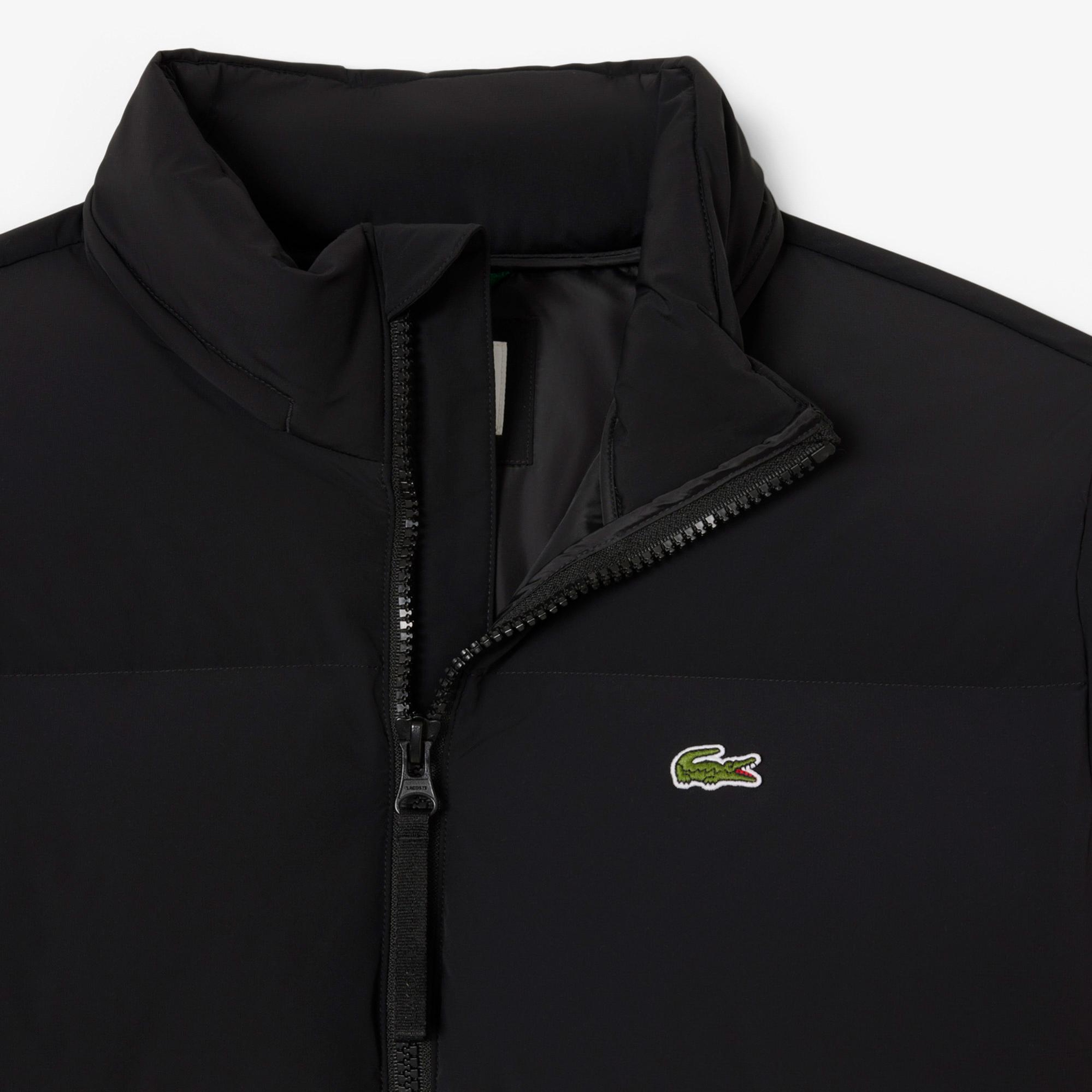 Lacoste Erkek Relaxed Fit Kapüşonlu Siyah Mont