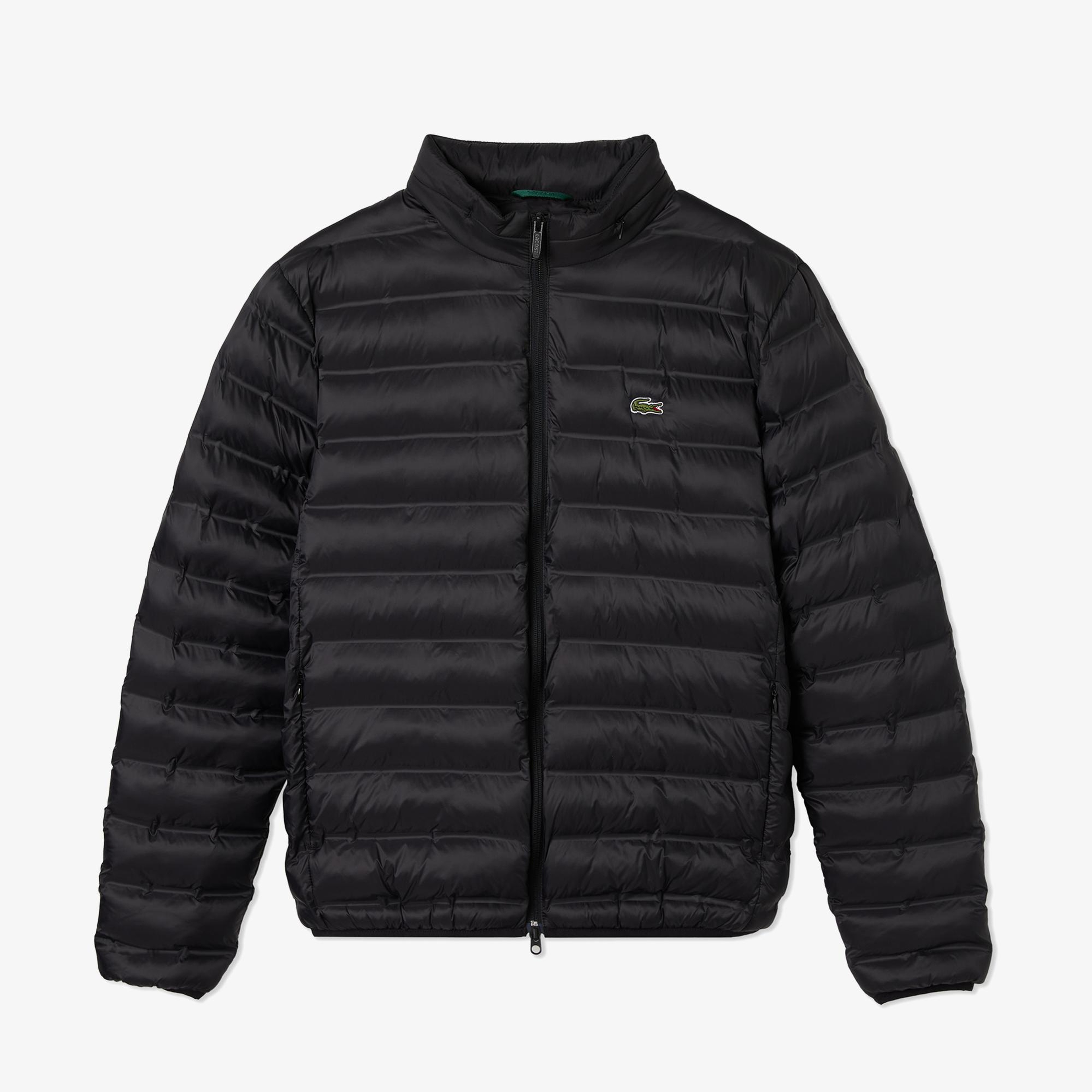 Lacoste Erkek Kapüşonlu Siyah Mont