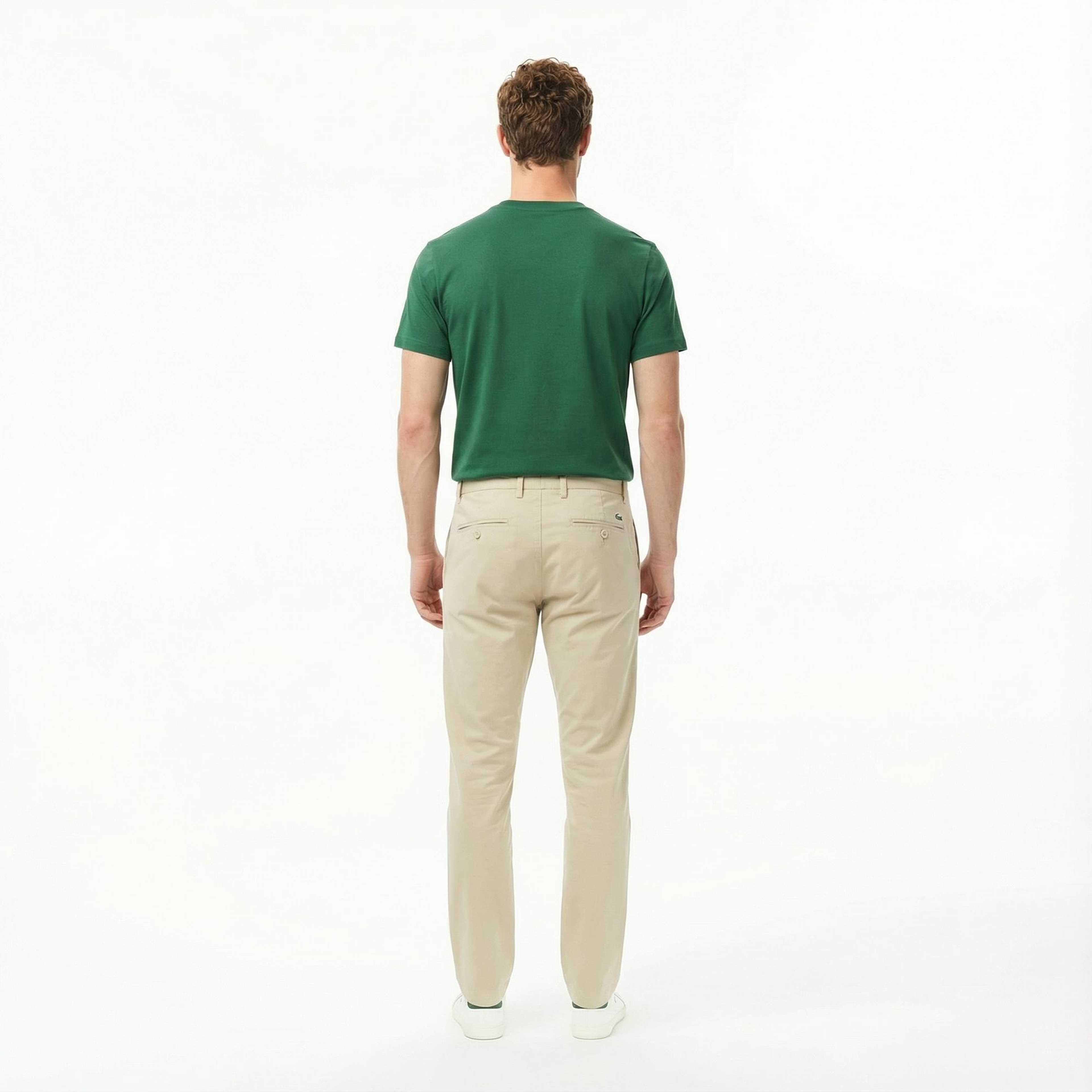 Lacoste Erkek Slim Fit Kahverengi Chino Pantolon