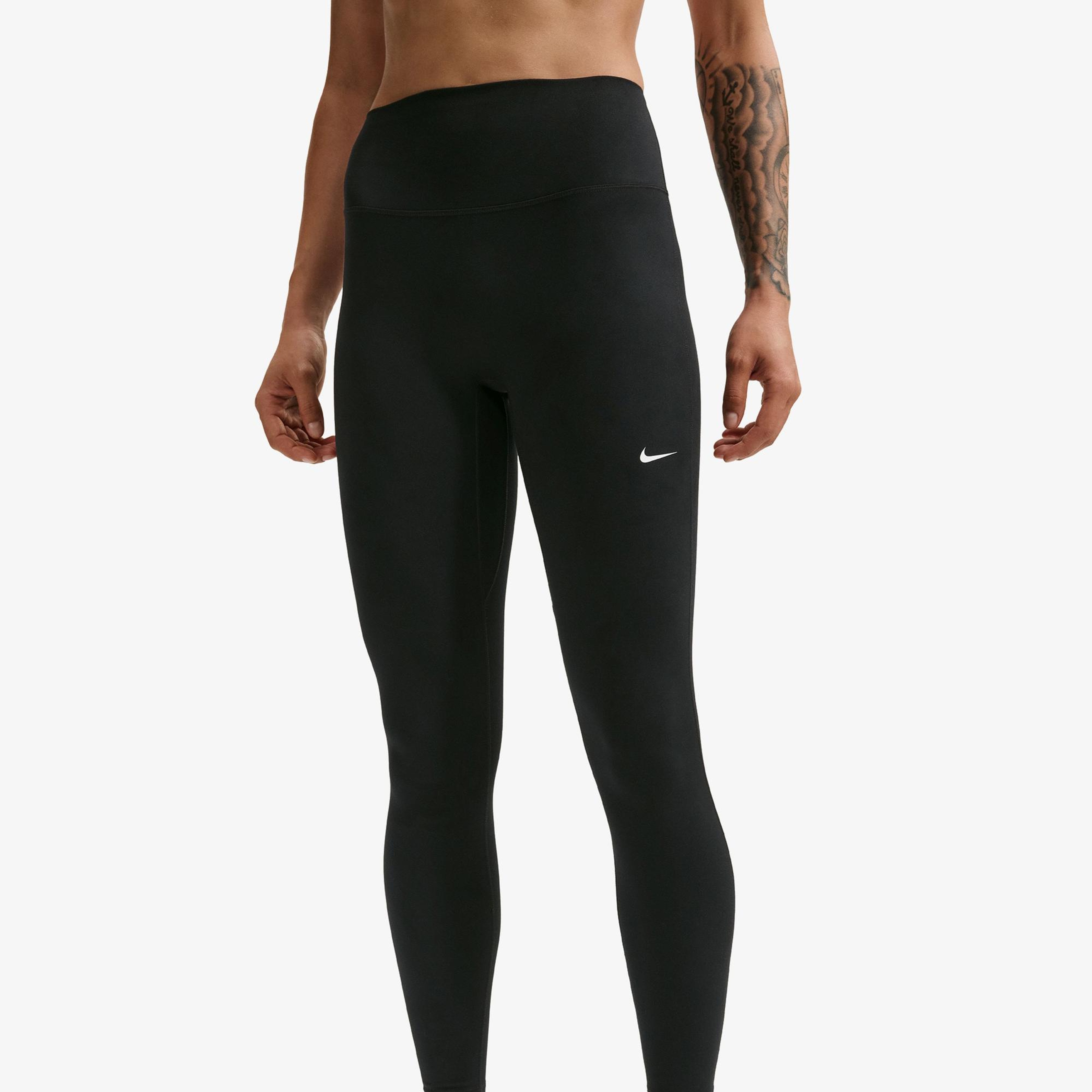Nike Dri-Fit One Seamless Front Yüksek Belli Kadın Siyah Tayt