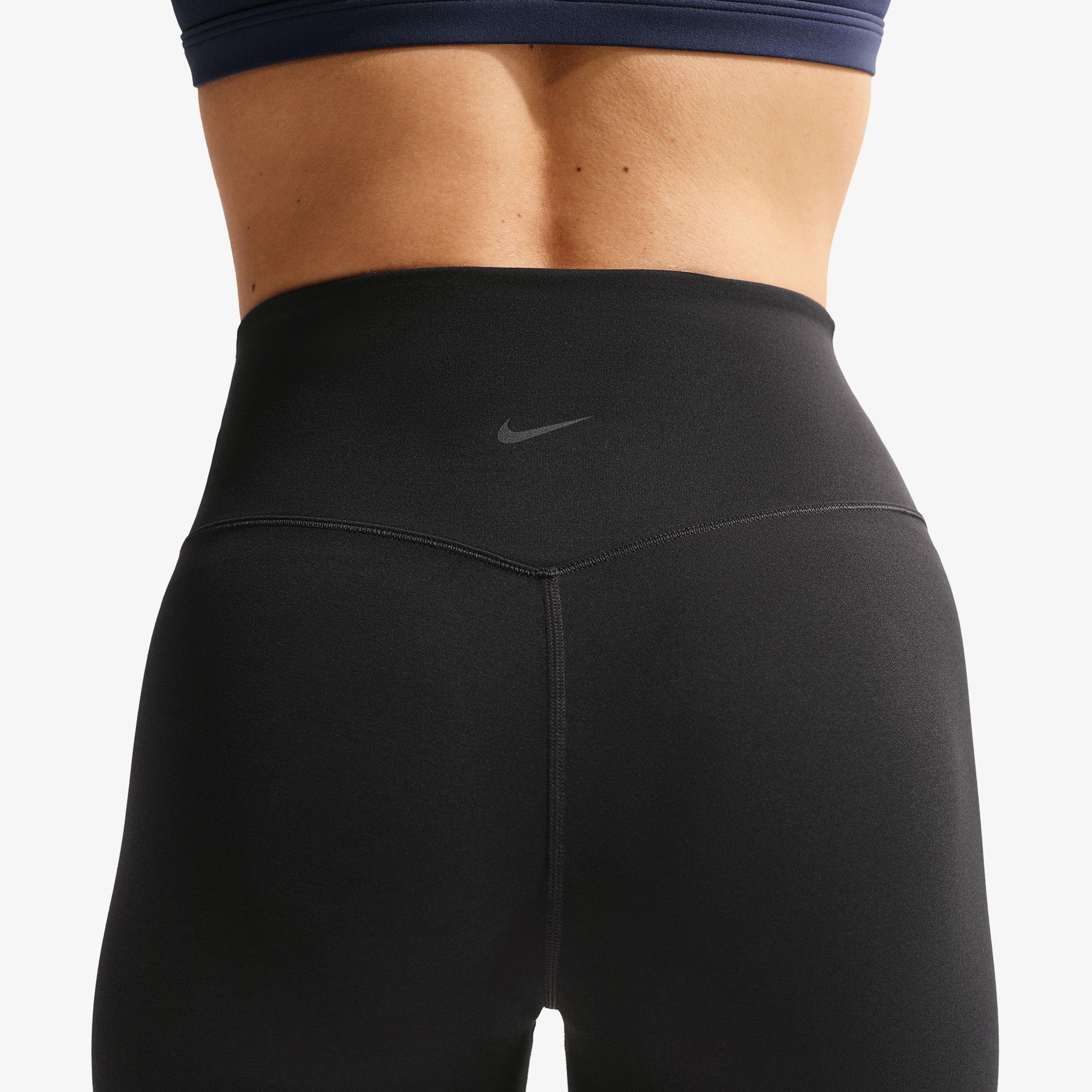 Nike Dri-Fit Zenvy Yüksek Belli 13 cm Kadın Siyah Kısa Tayt