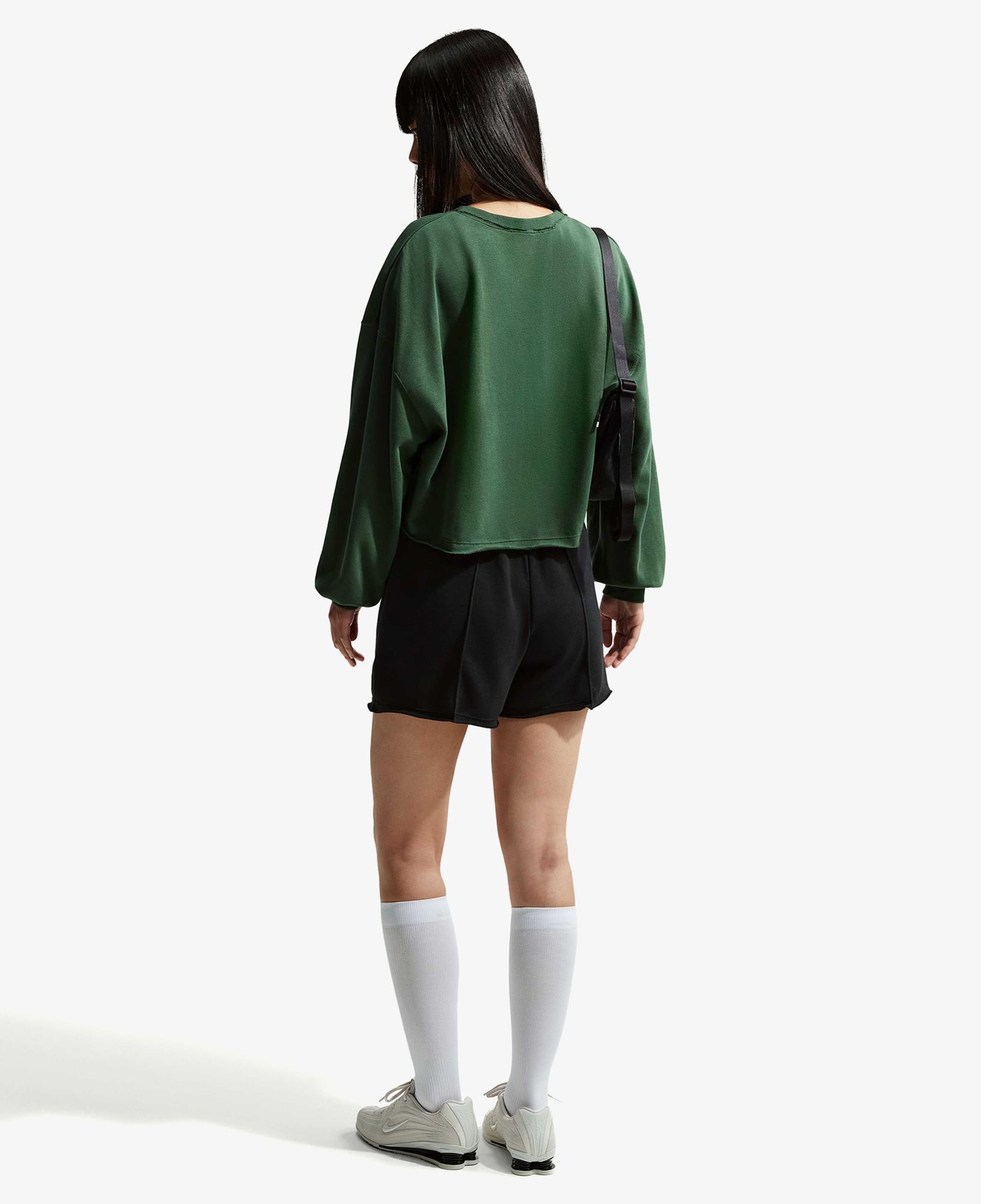 Nike Sportswear Chill Terry Kadın Yeşil Sweatshirt