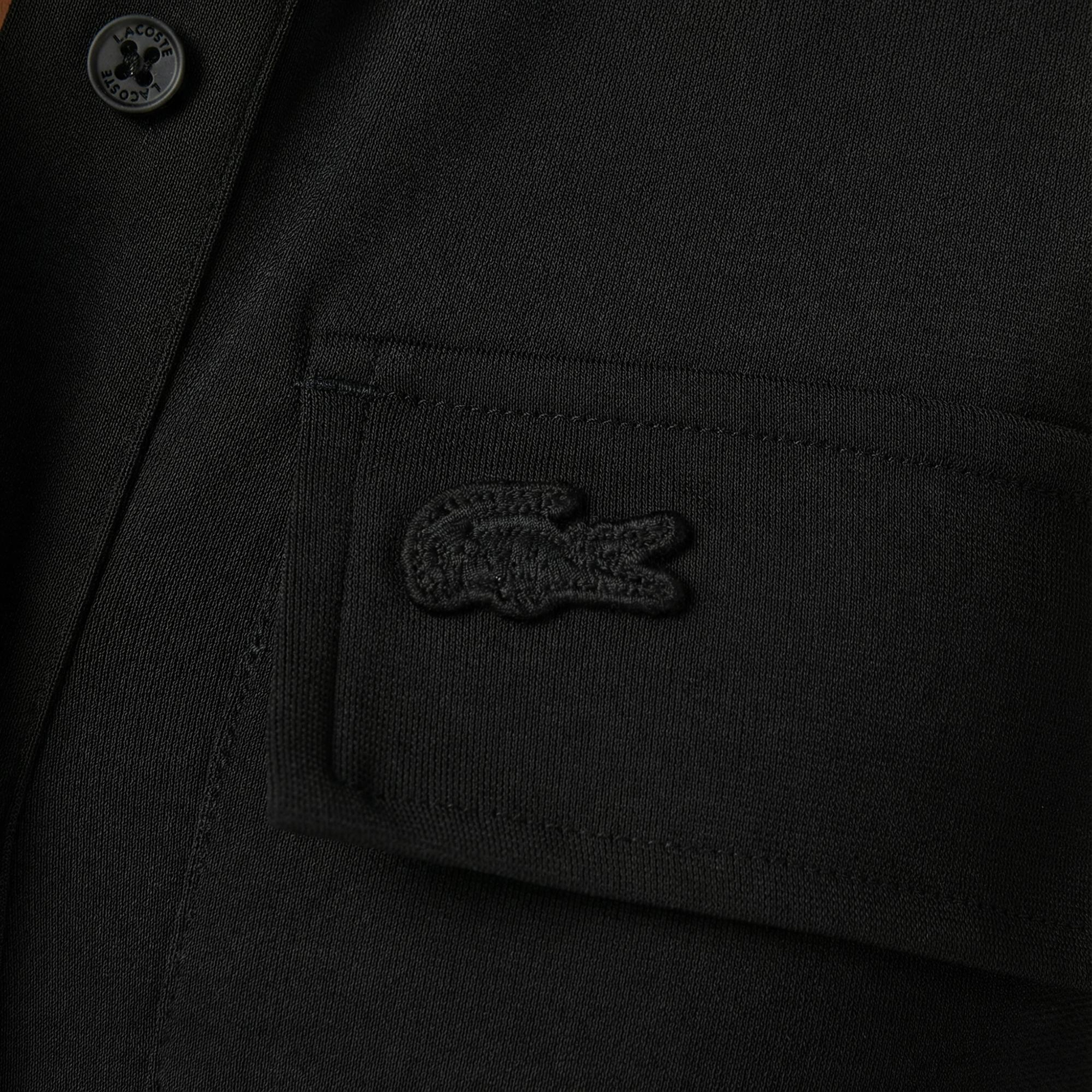 Lacoste Kadın Slim Fit Uzun Kollu Siyah Elbise