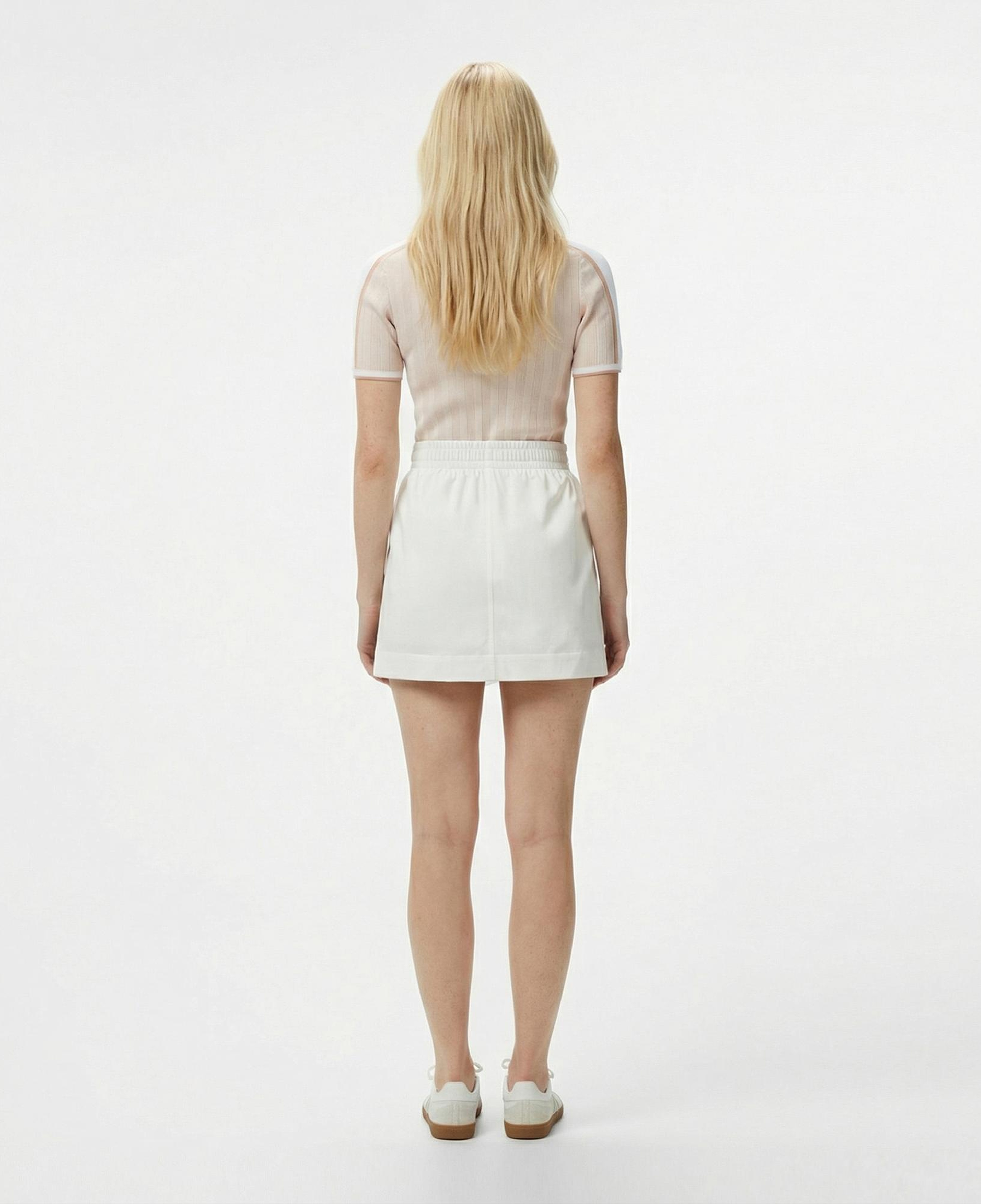 Lacoste Kadın Regular Fit Beyaz Etek