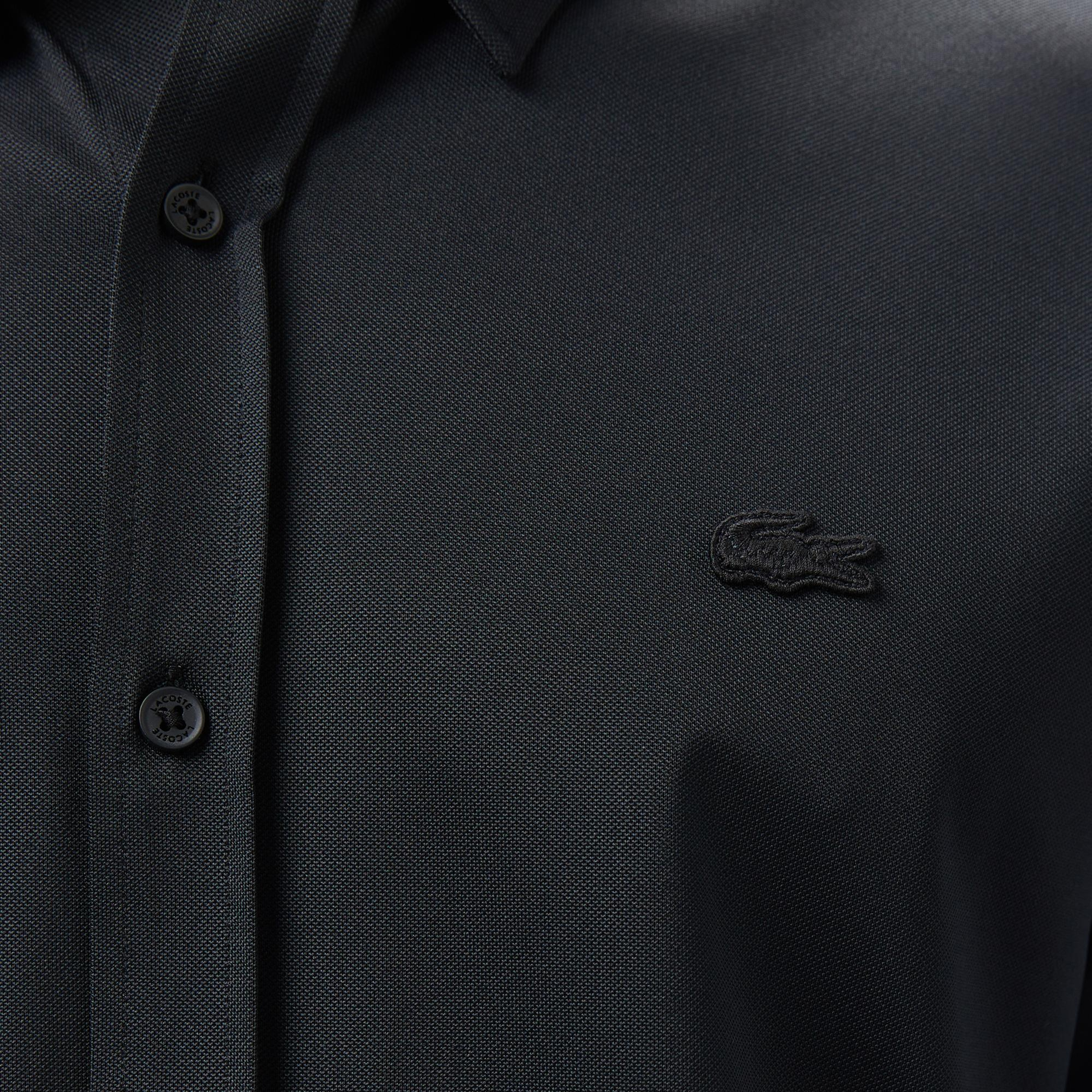 Lacoste Erkek Slim Fit Siyah Gömlek