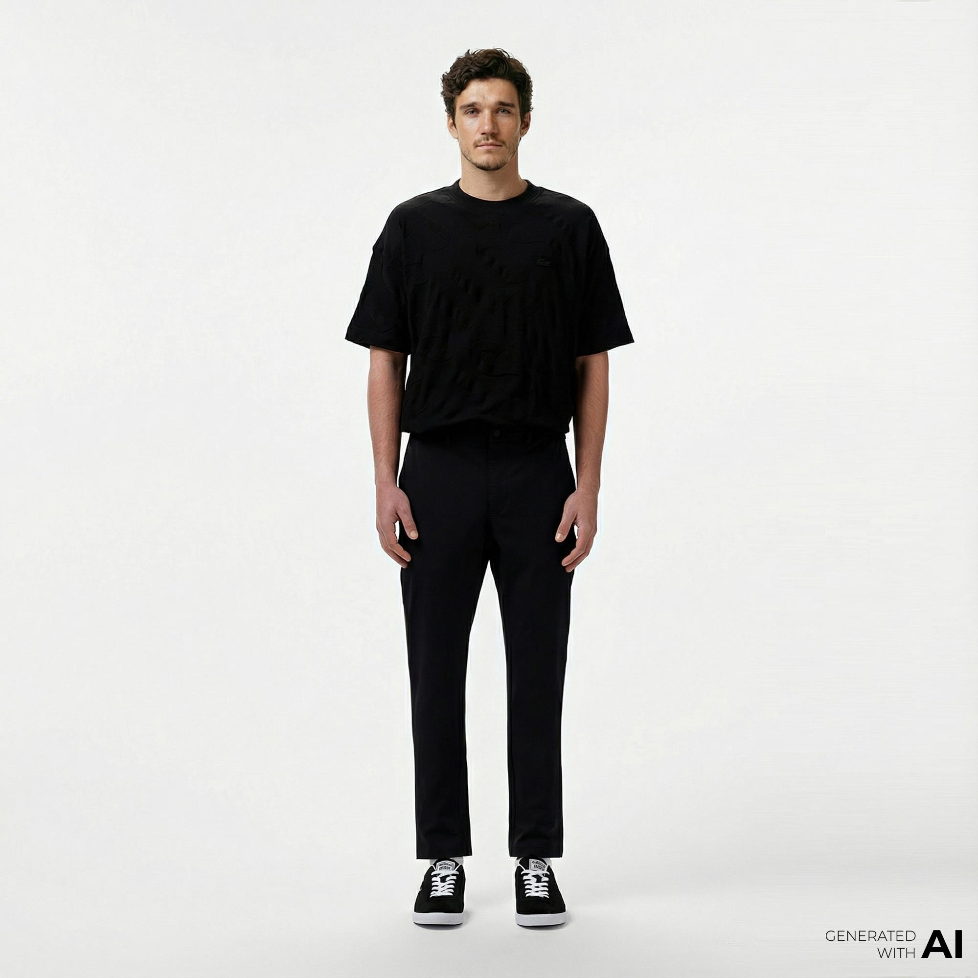 Lacoste Erkek Siyah Pantolon