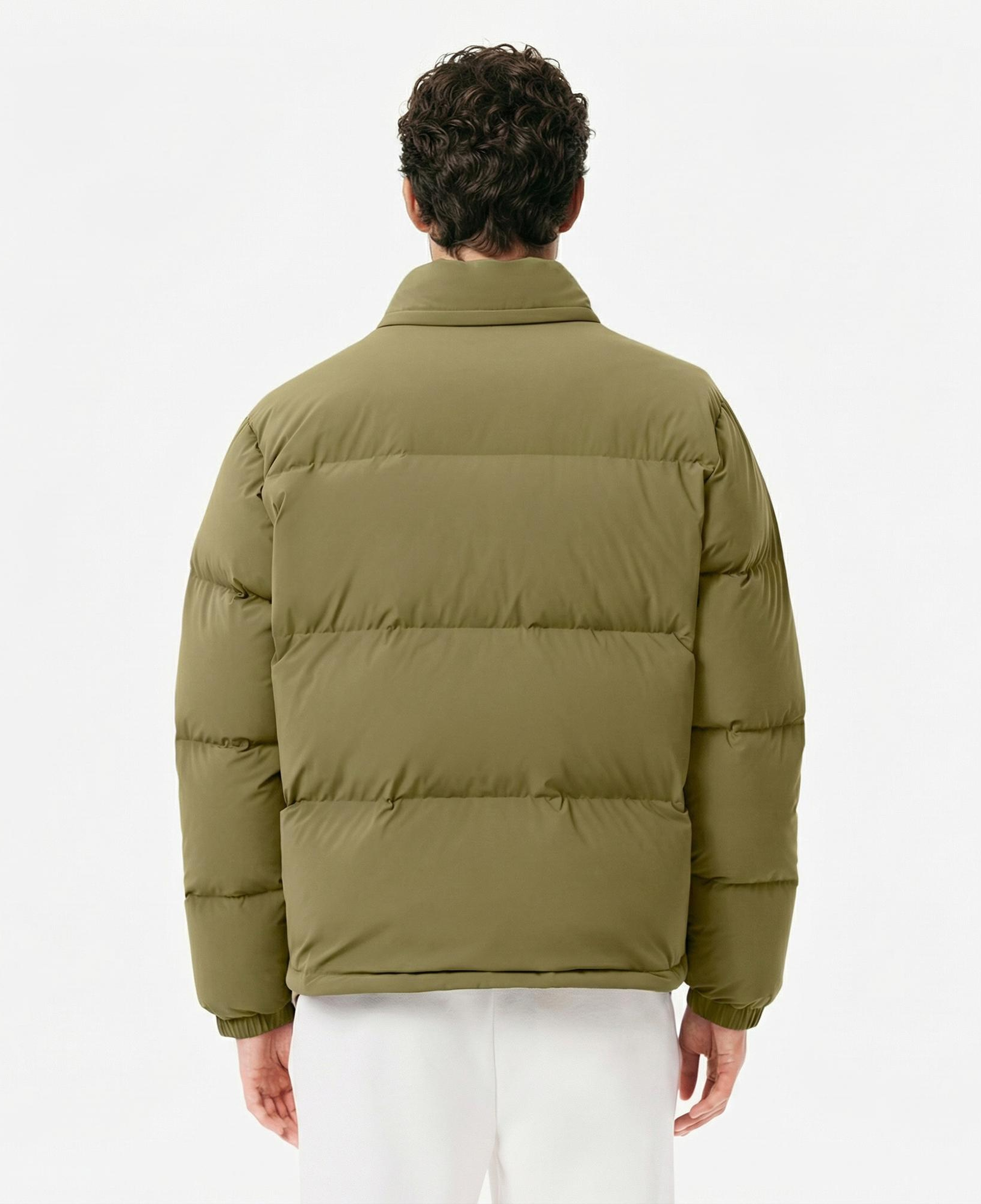 Lacoste Erkek Relaxed Fit Kapüşonlu Haki Mont