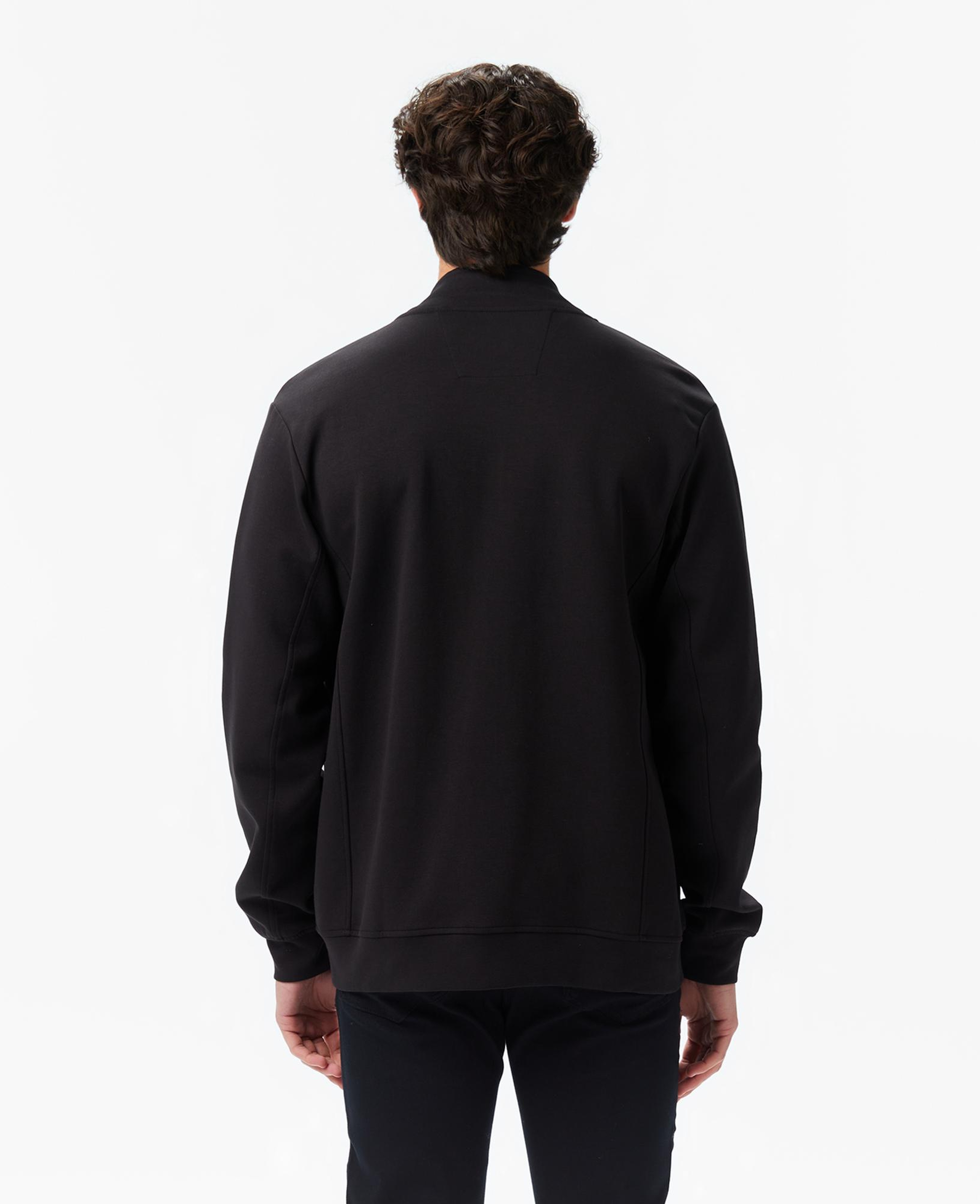 Nautica Erkek Siyah Classic Fit Fermuarlı Sweatshirt