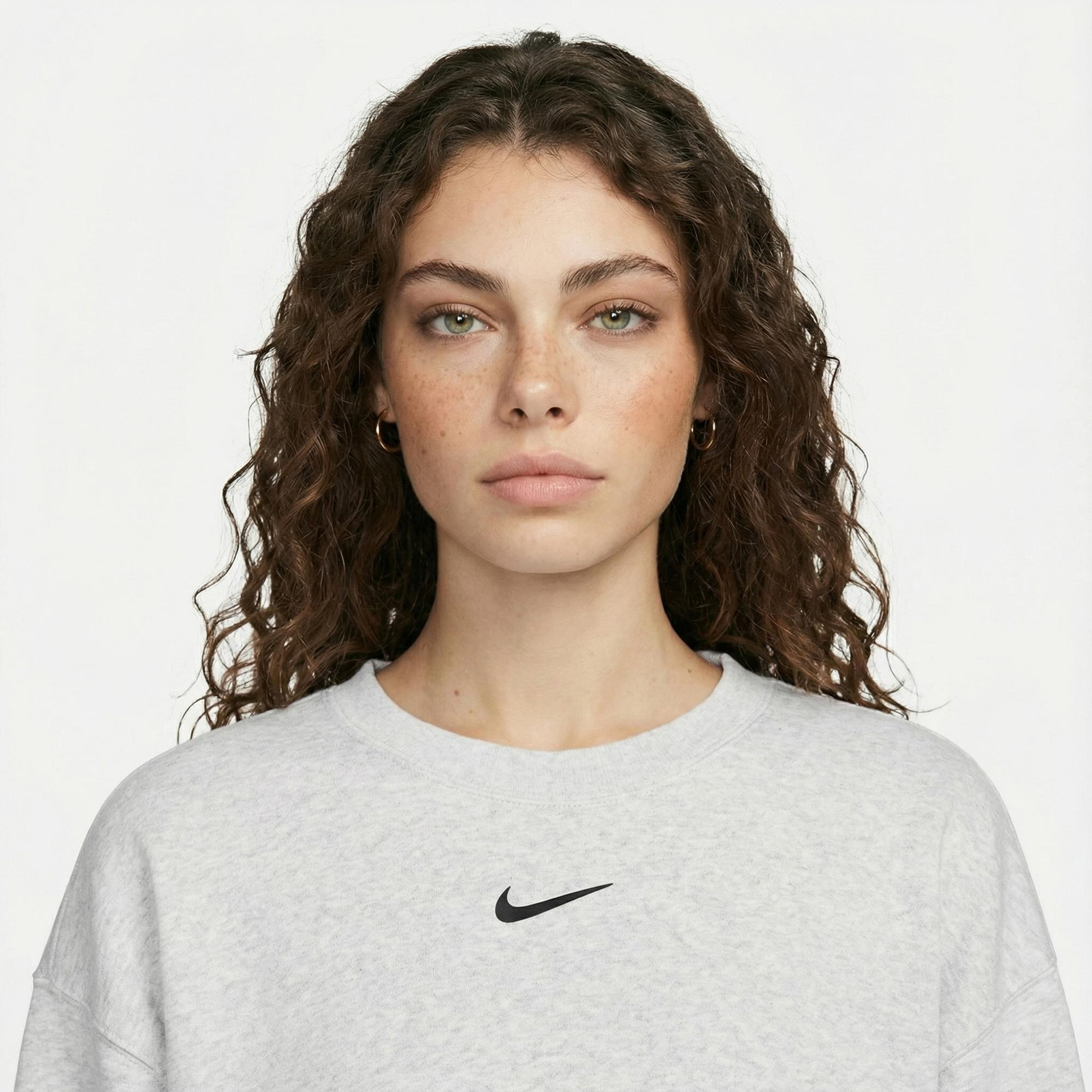 Nike Sportswear Phoenix Fleece Kadın Beyaz Sweatshirt