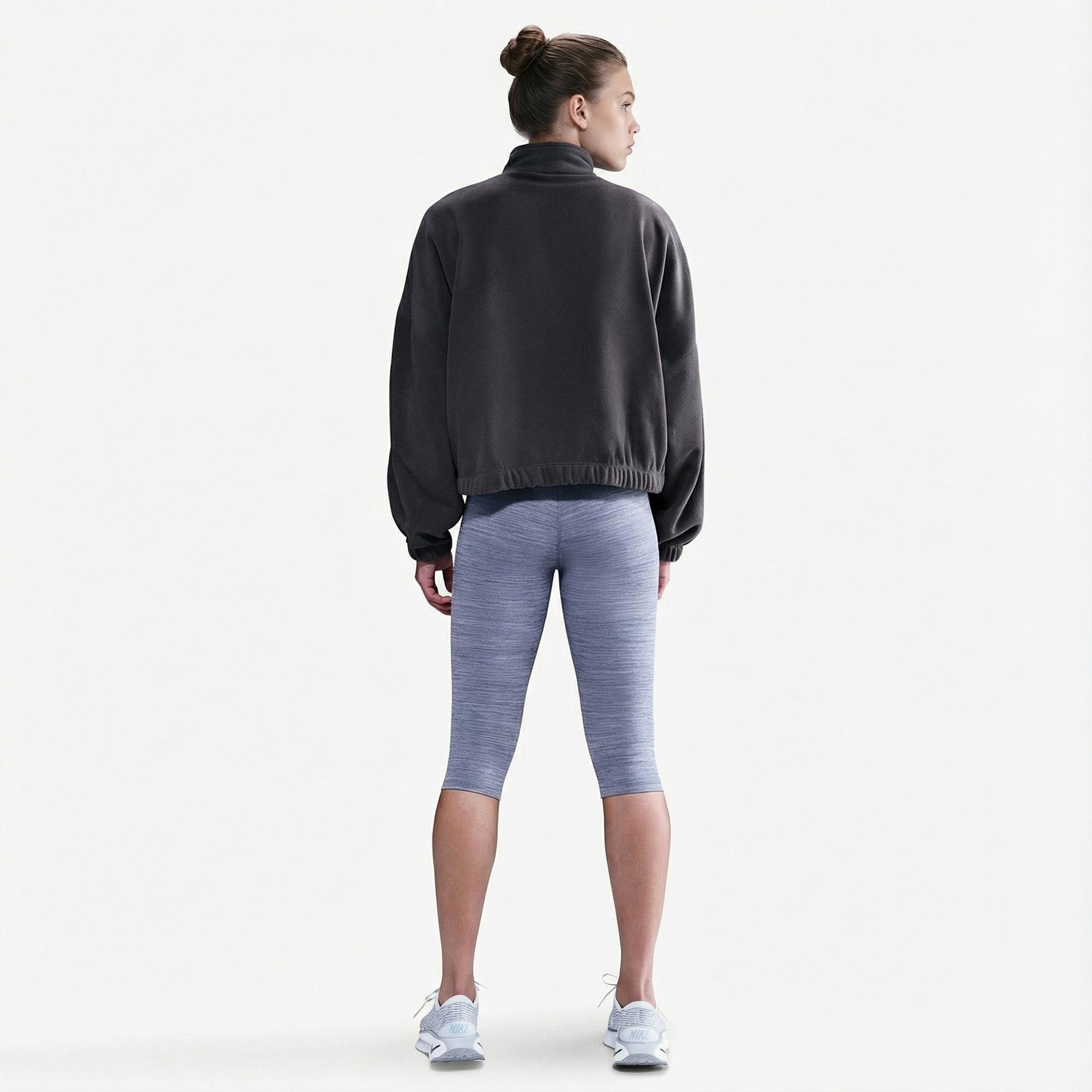 Nike One Therma-Fit Polar Kadın Gri Sweatshirt