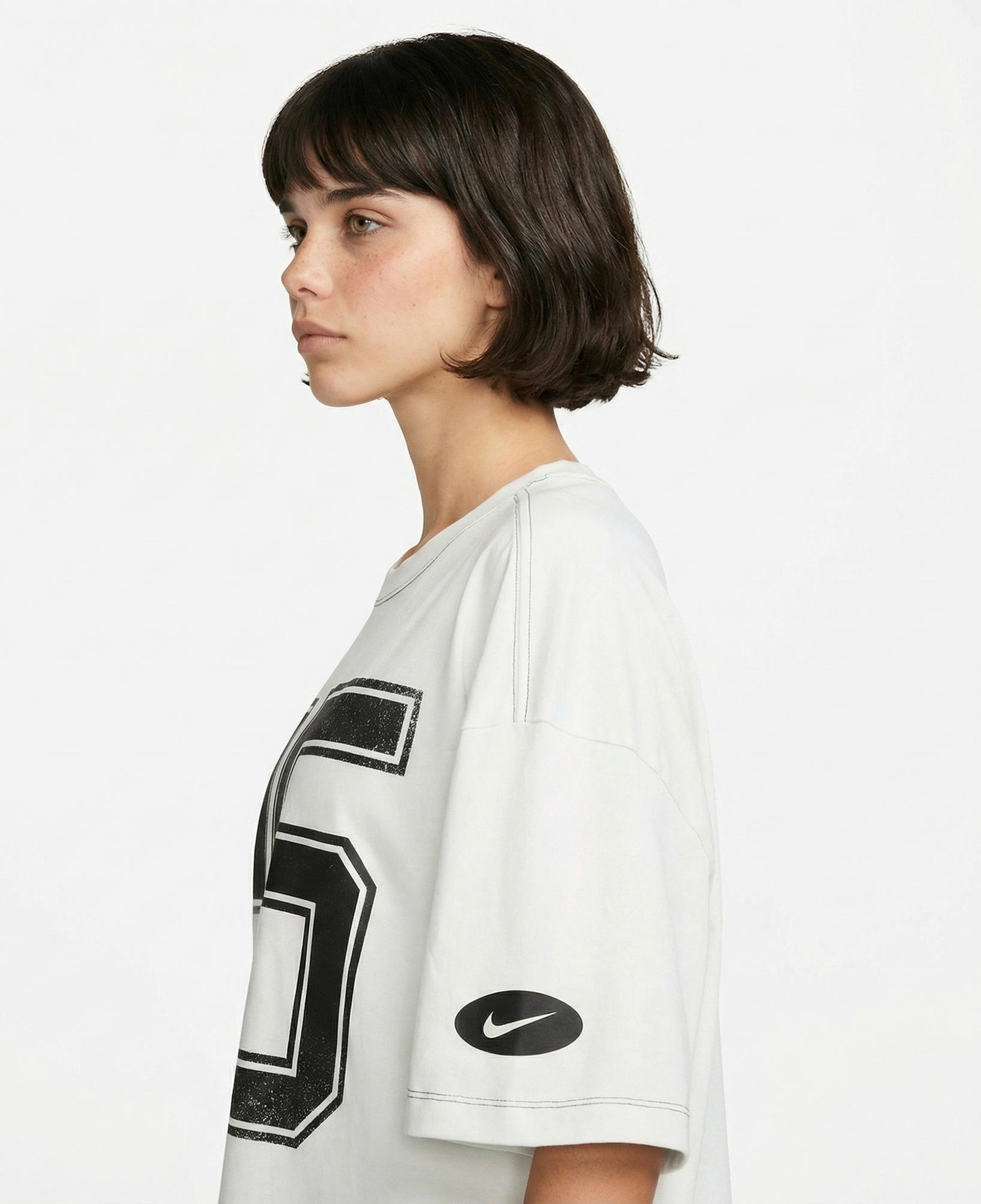 Nike Sportswear Street Kadın Beyaz T-Shirt