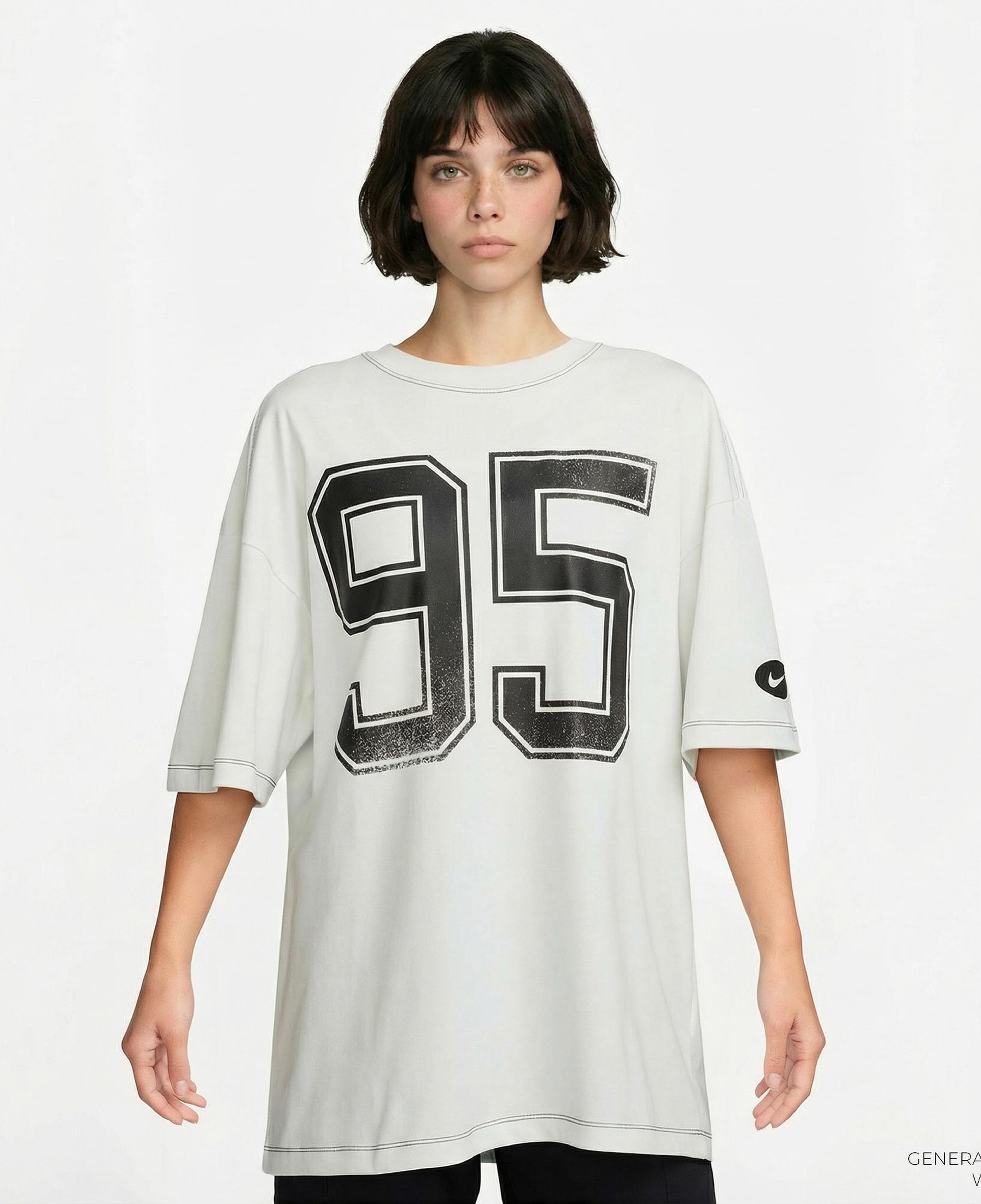 Nike Sportswear Street Kadın Beyaz T-Shirt