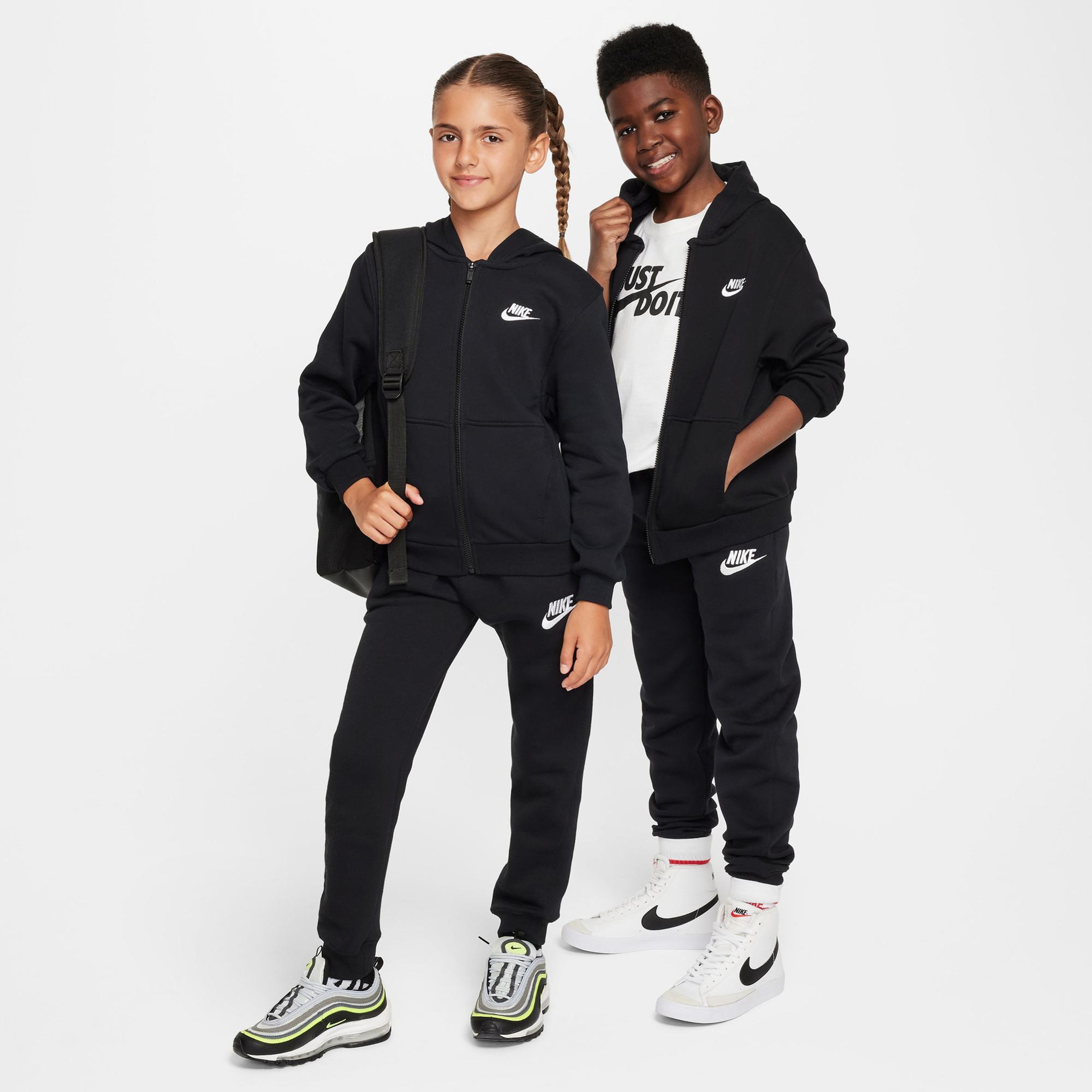 Nike Sportswear Club Fleece Çocuk Siyah Hoodie