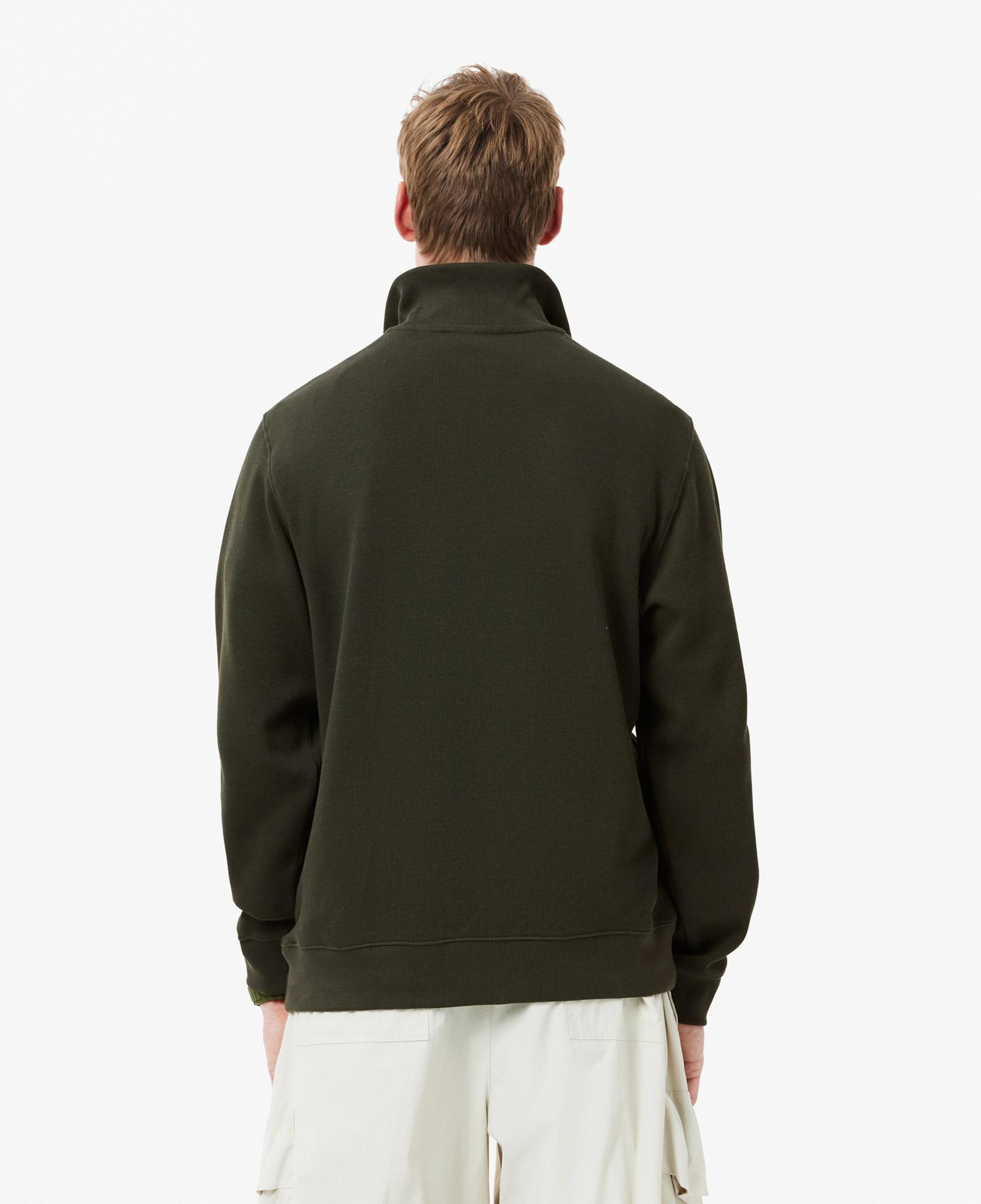 Lacoste Erkek Classic Fit Yarım Fermuarlı Haki Sweatshirt