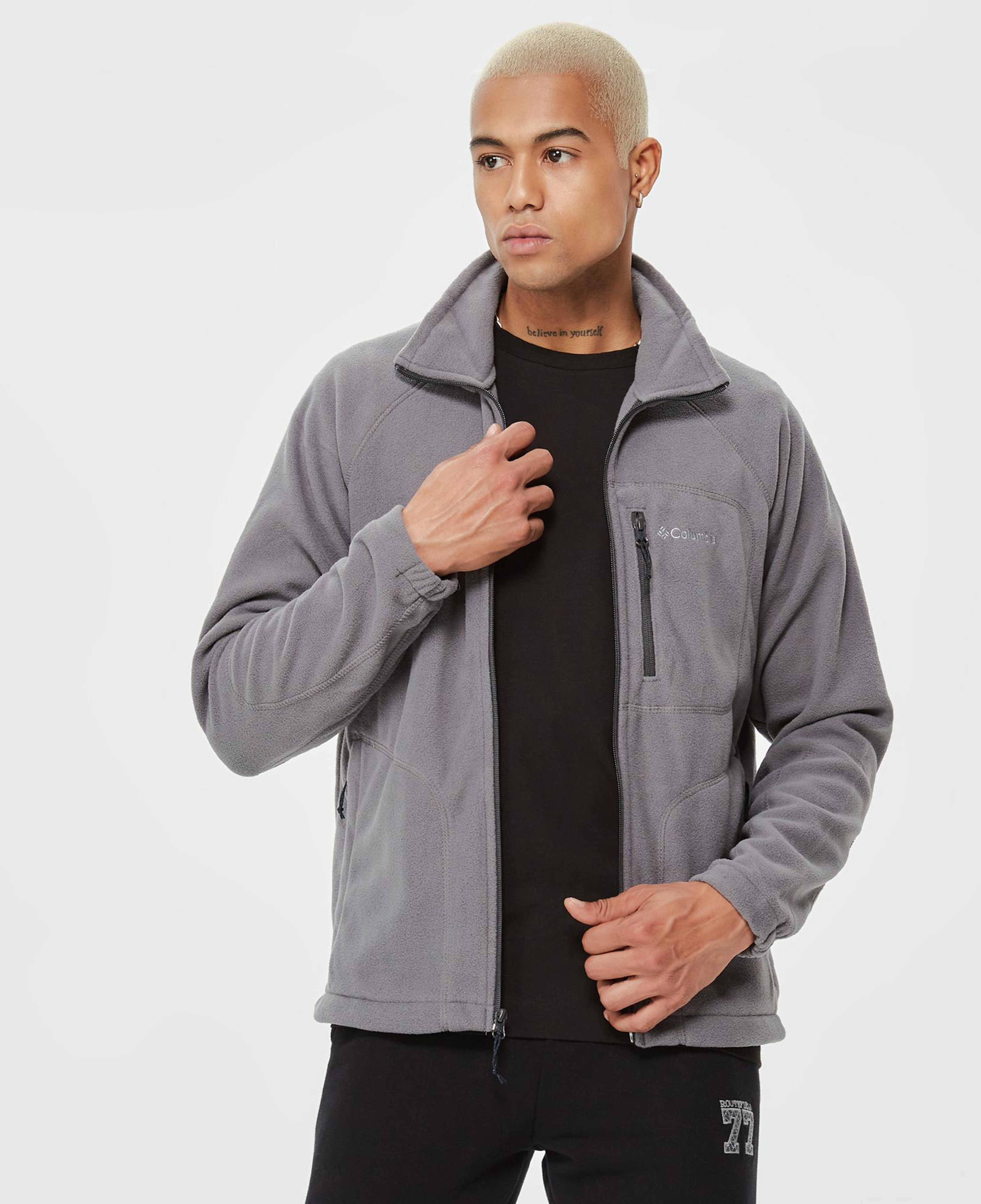 Columbia Fast Trek II Erkek Gri Fermuarlı Polar Ceket