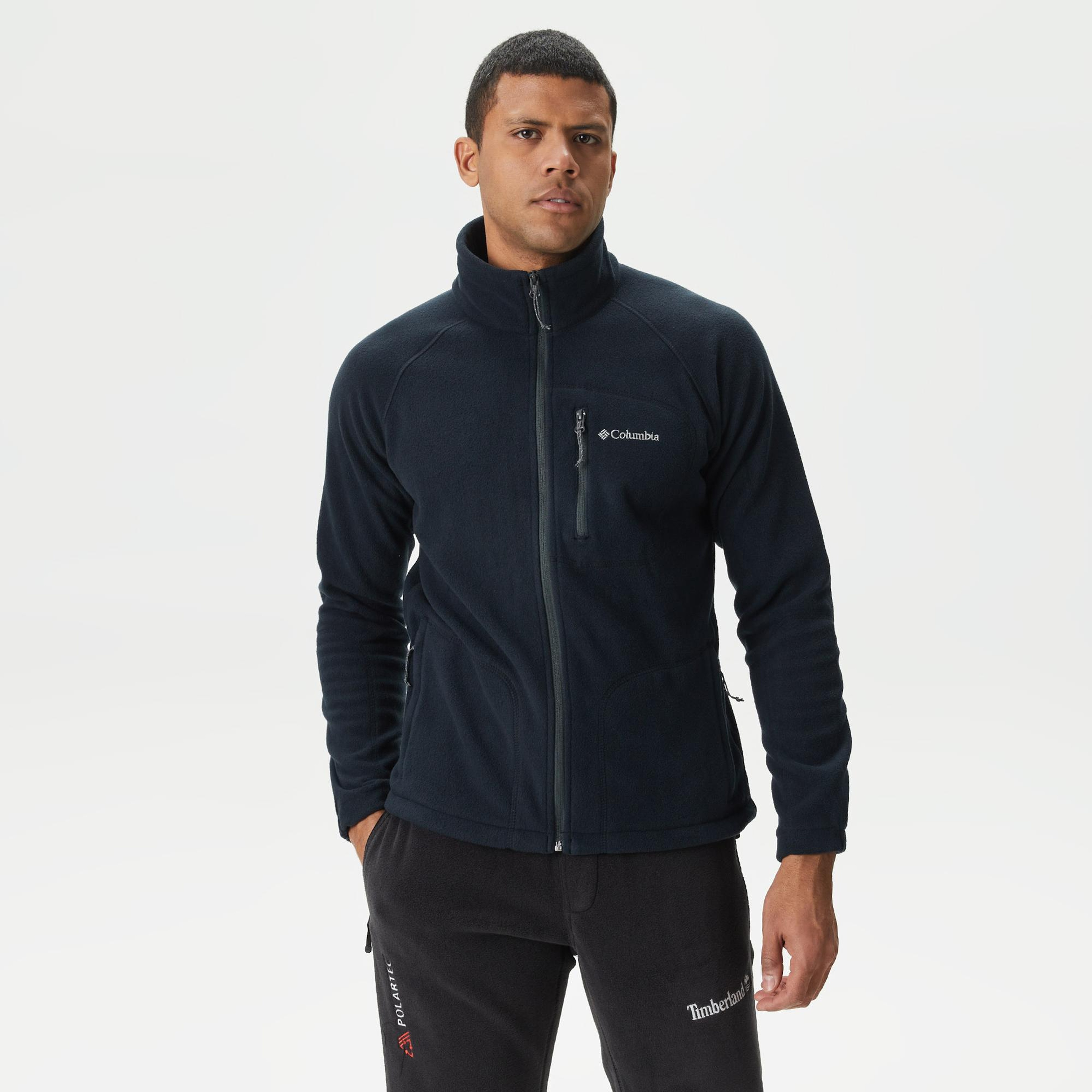 COLUMBIA FAST TREK II Erkek Siyah Fermuarlı Polar Ceket