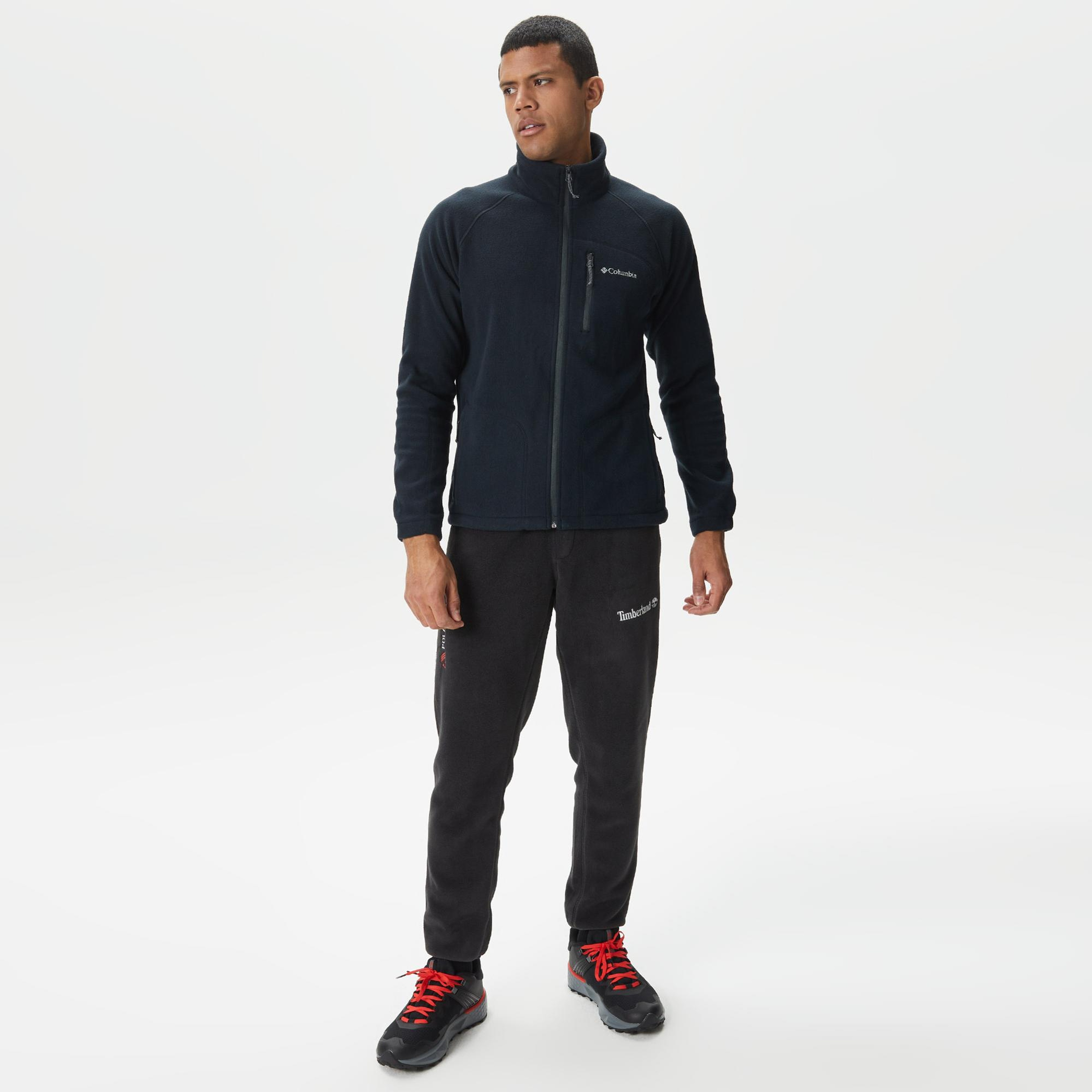 COLUMBIA FAST TREK II Erkek Siyah Fermuarlı Polar Ceket