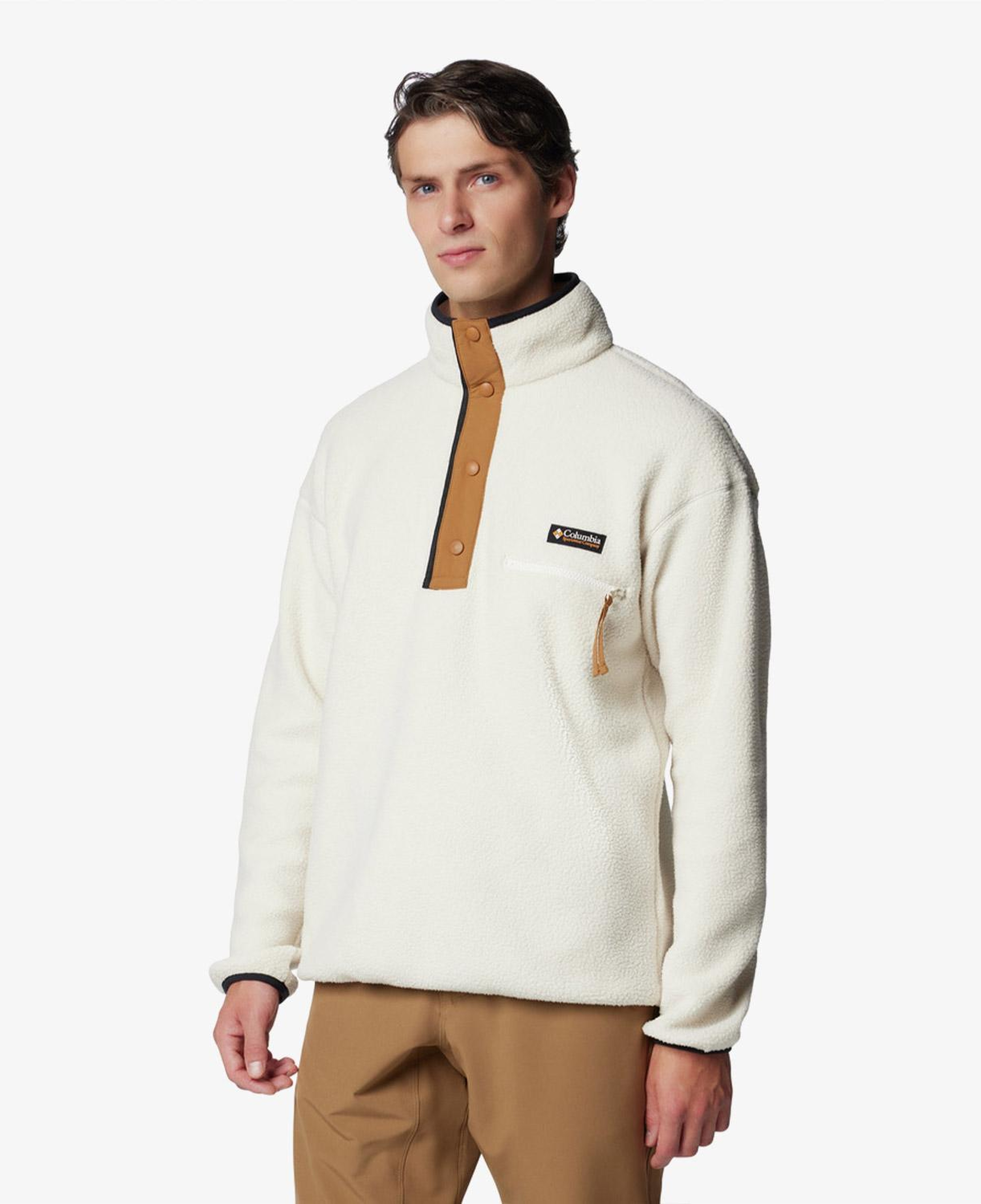 Columbia Helvetia Half Snap Erkek Bej Polar