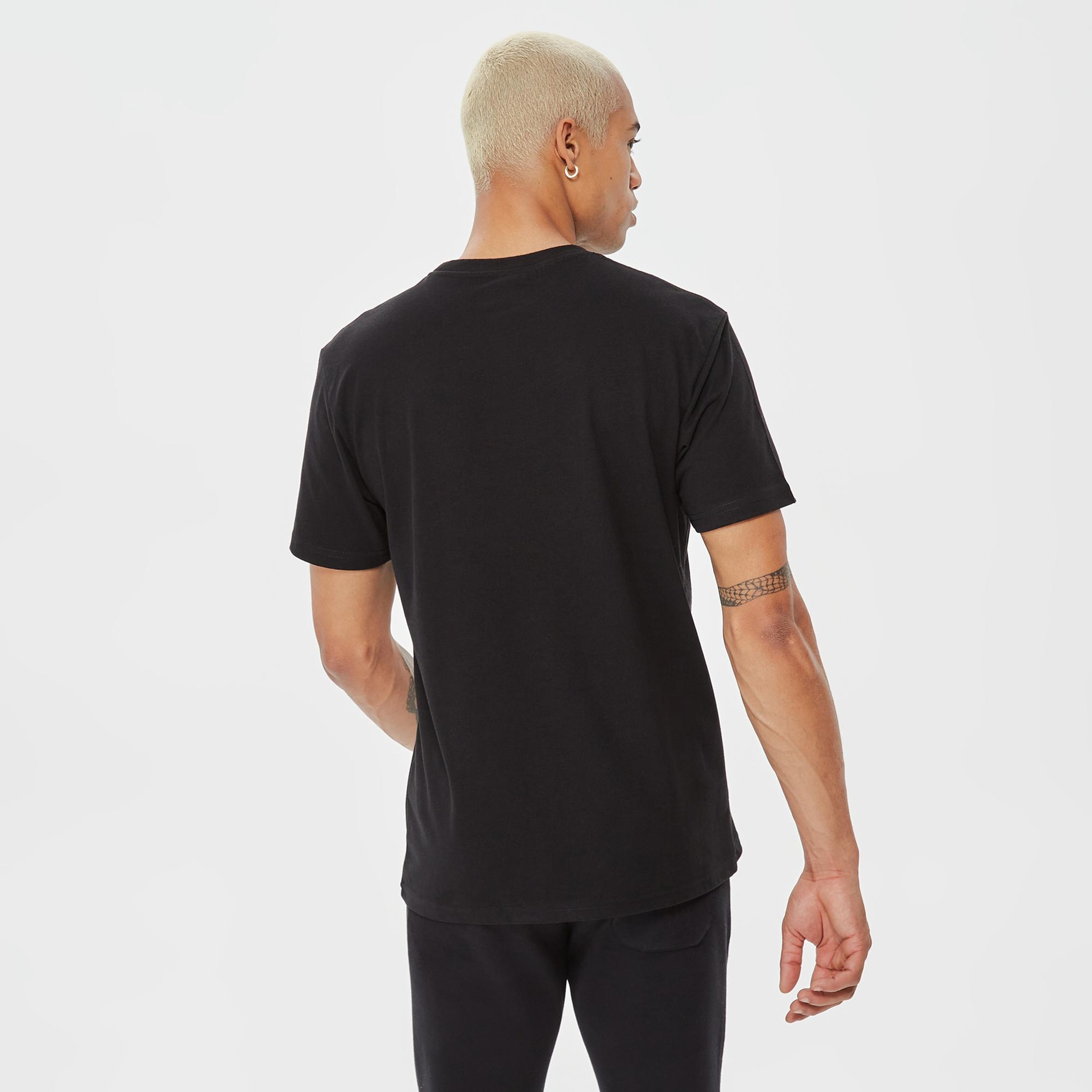 Columbia Basic Big Logo Brushed Erkek Siyah T-Shirt
