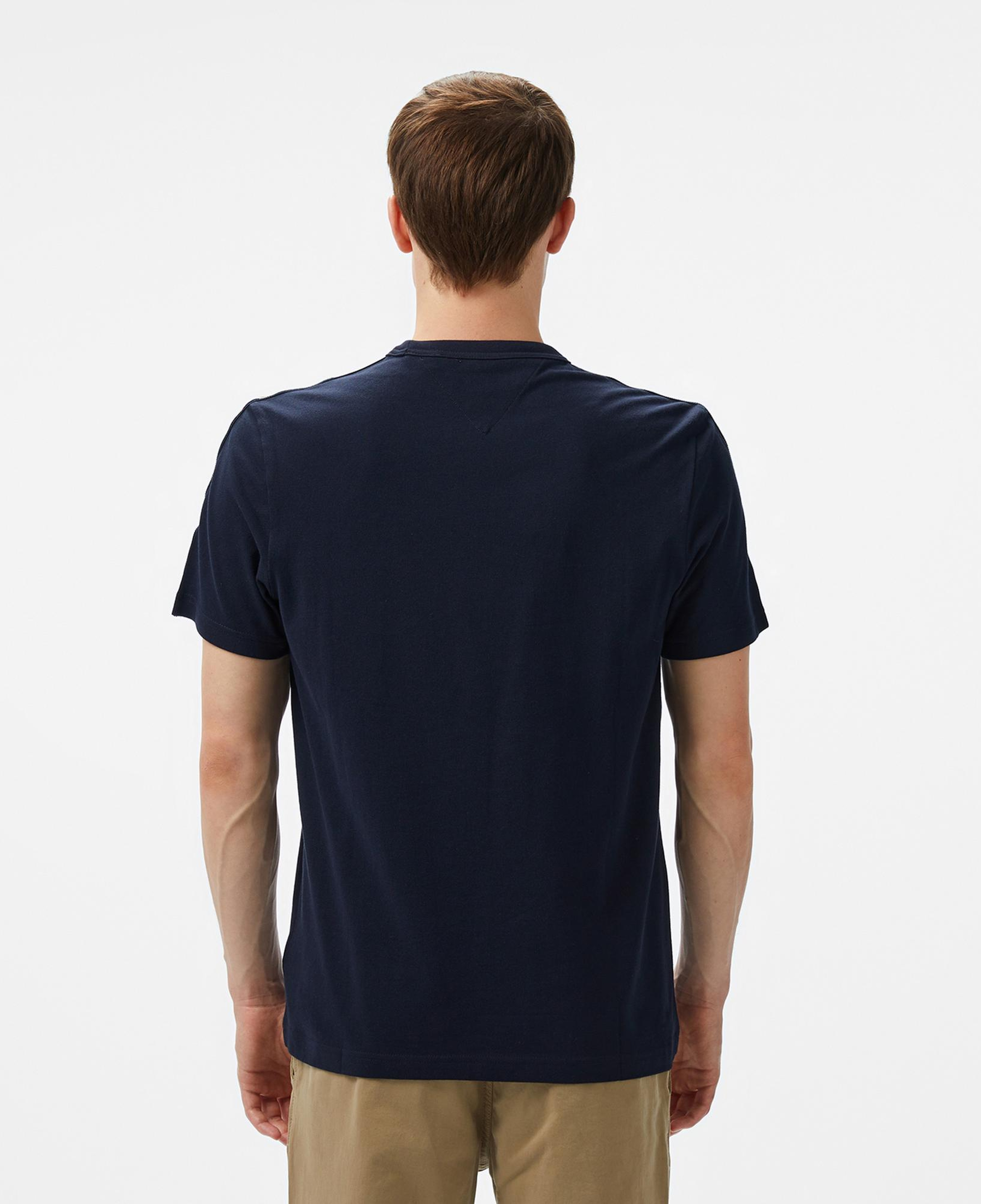 Tommy Hilfiger Global Stripe Tape Erkek Lacivert T-Shirt