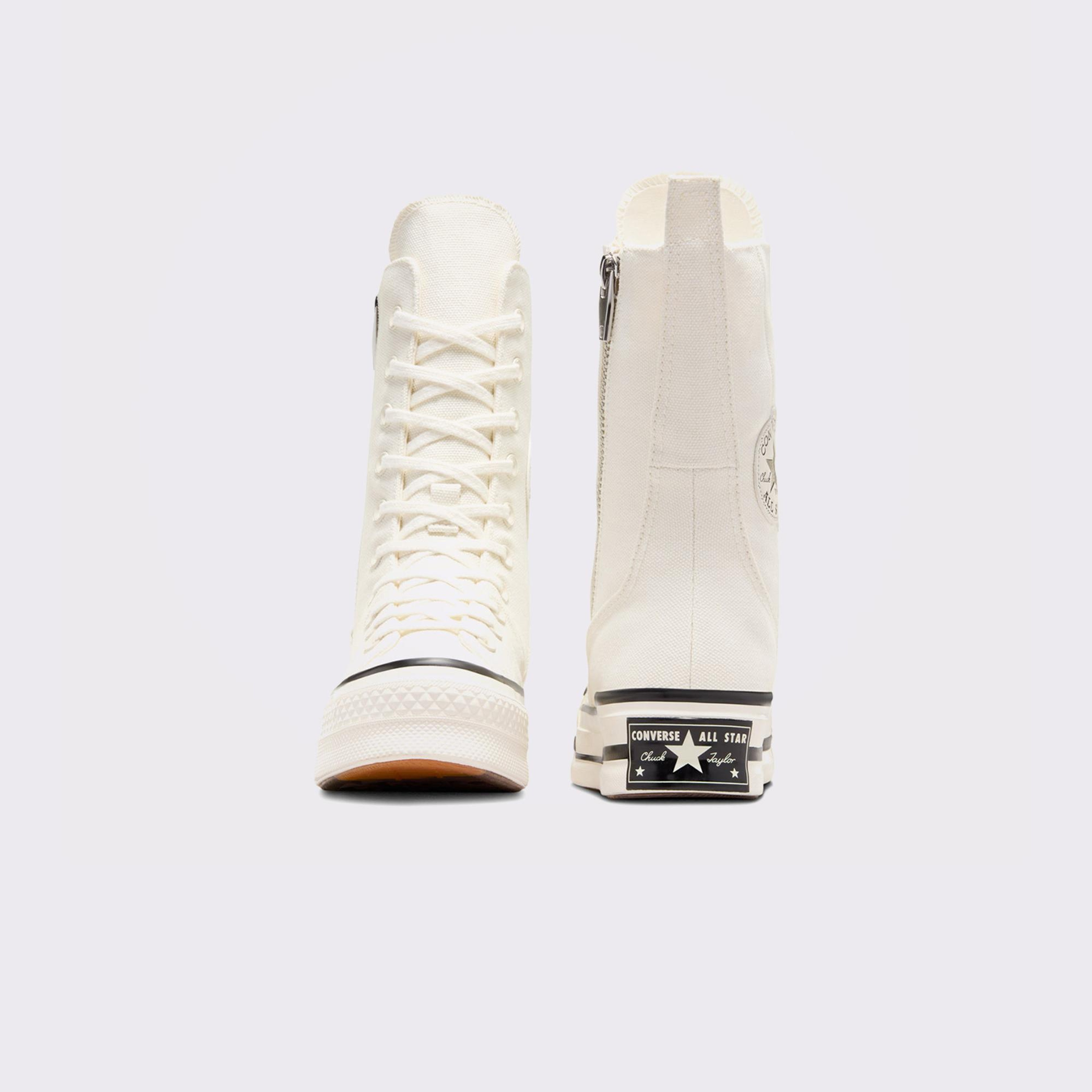 Converse Chuck 70 Plus XHi Unisex Krem Platform Sneaker