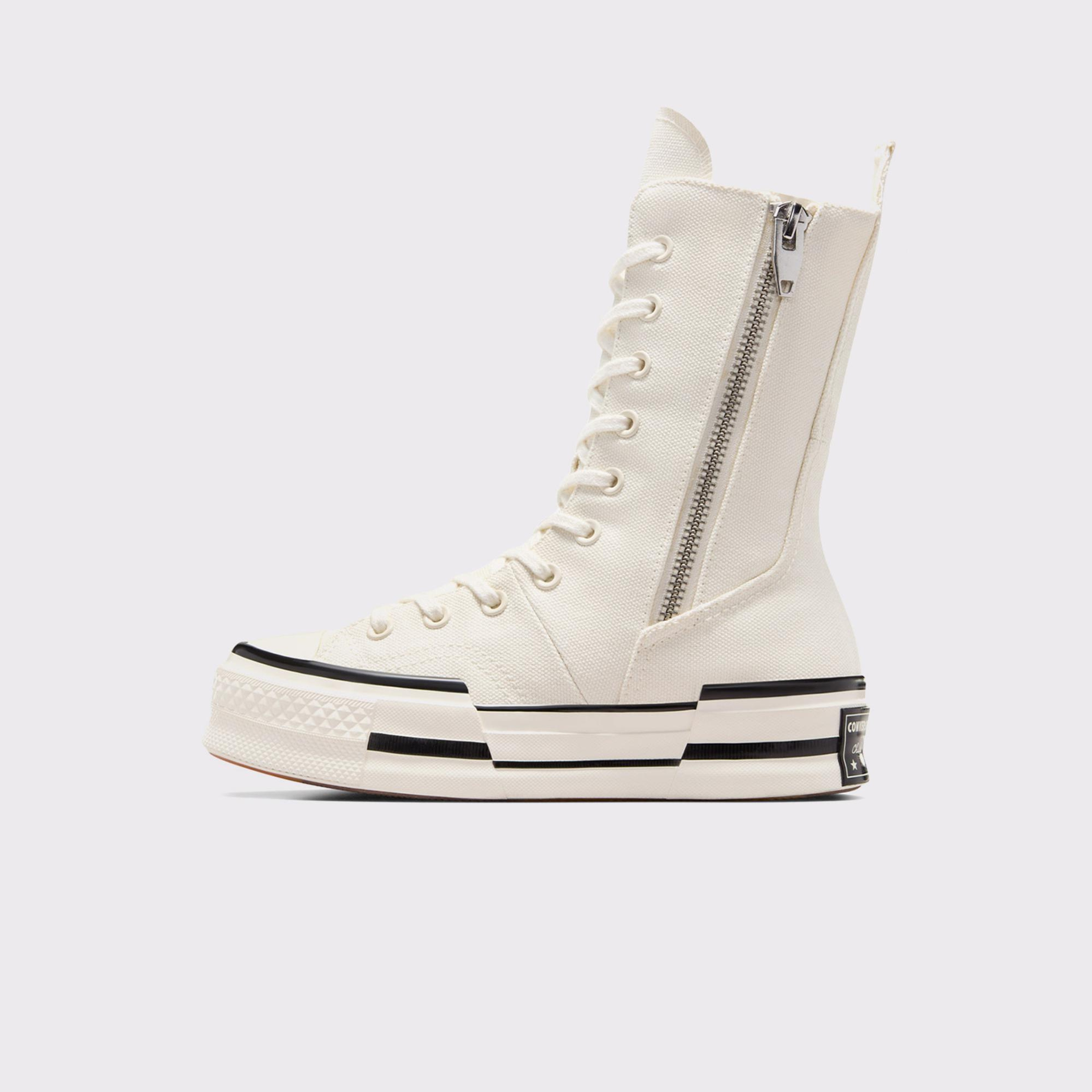 Converse Chuck 70 Plus XHi Unisex Krem Platform Sneaker