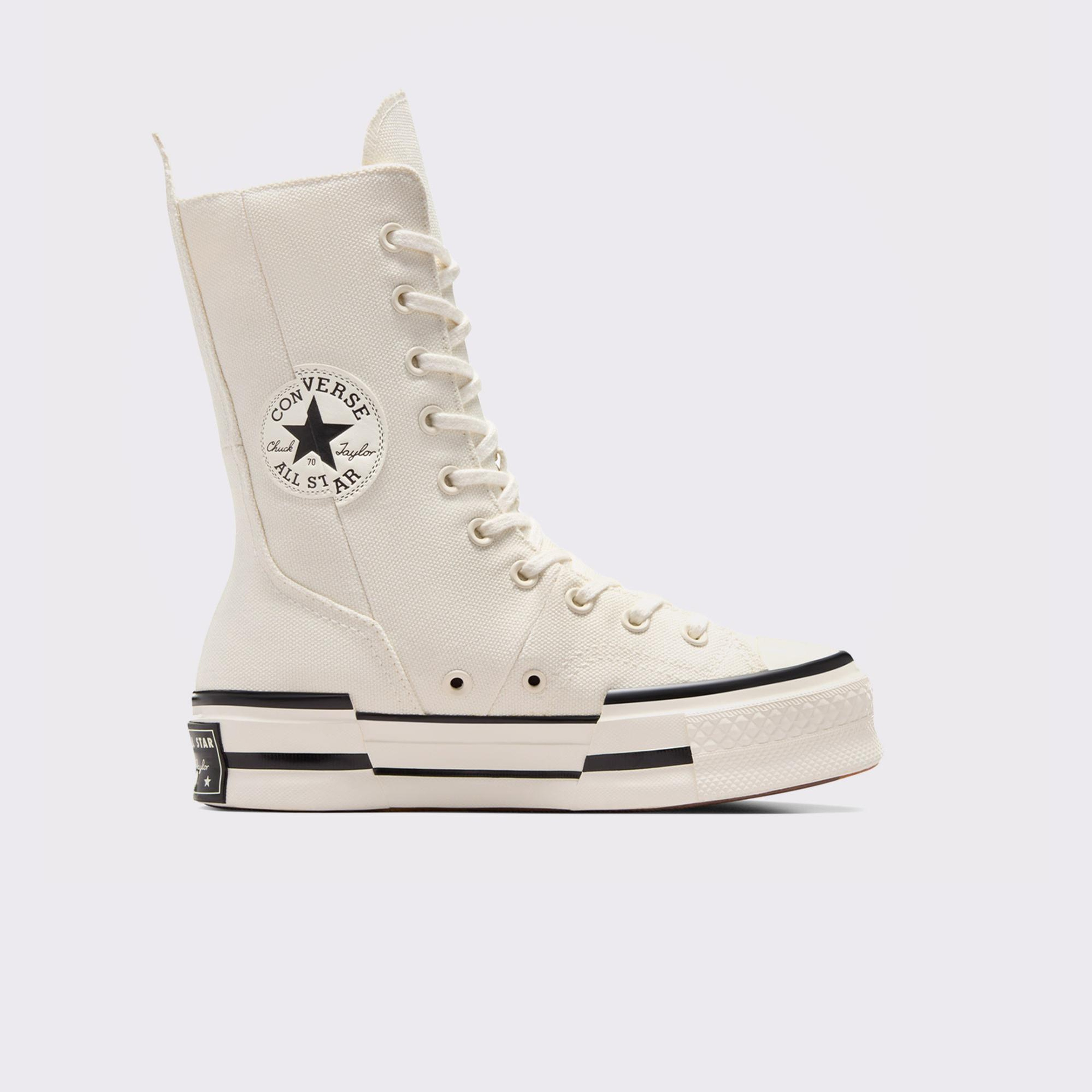 Converse Chuck 70 Plus XHi Unisex Krem Platform Sneaker