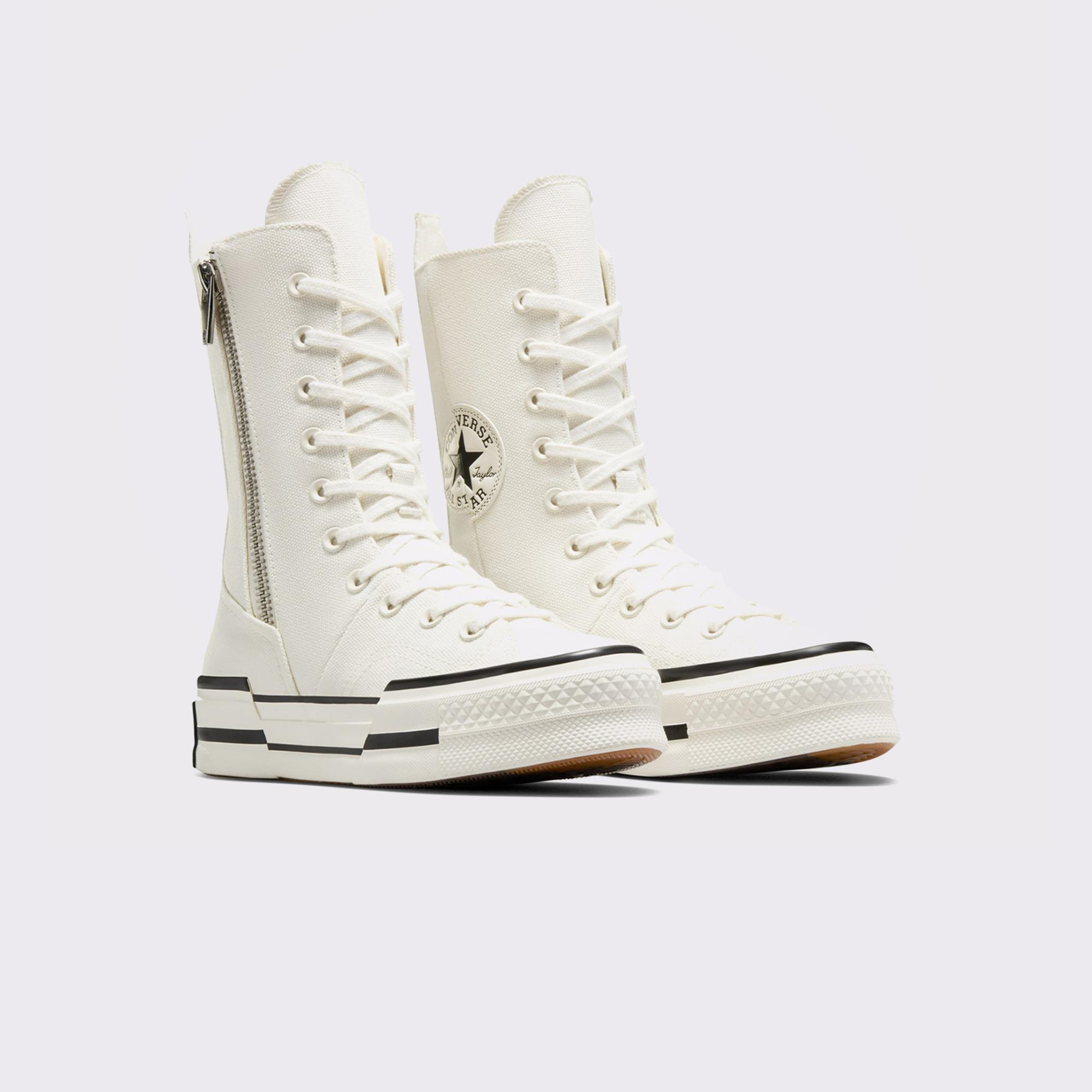 Converse Chuck 70 Plus XHi Unisex Krem Platform Sneaker