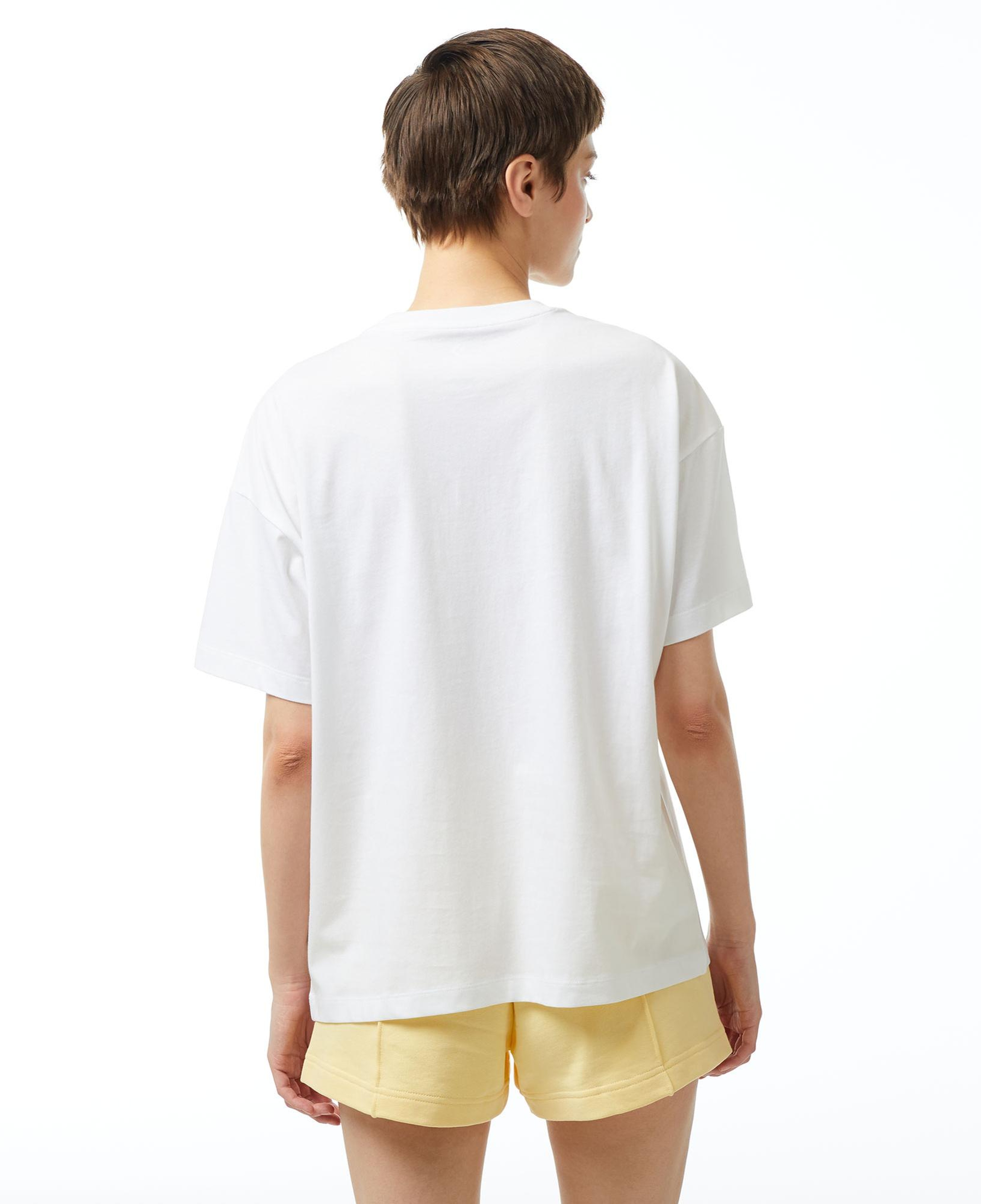 Converse Wordmark Relaxed Fit Baskılı Kadın Beyaz T-Shirt