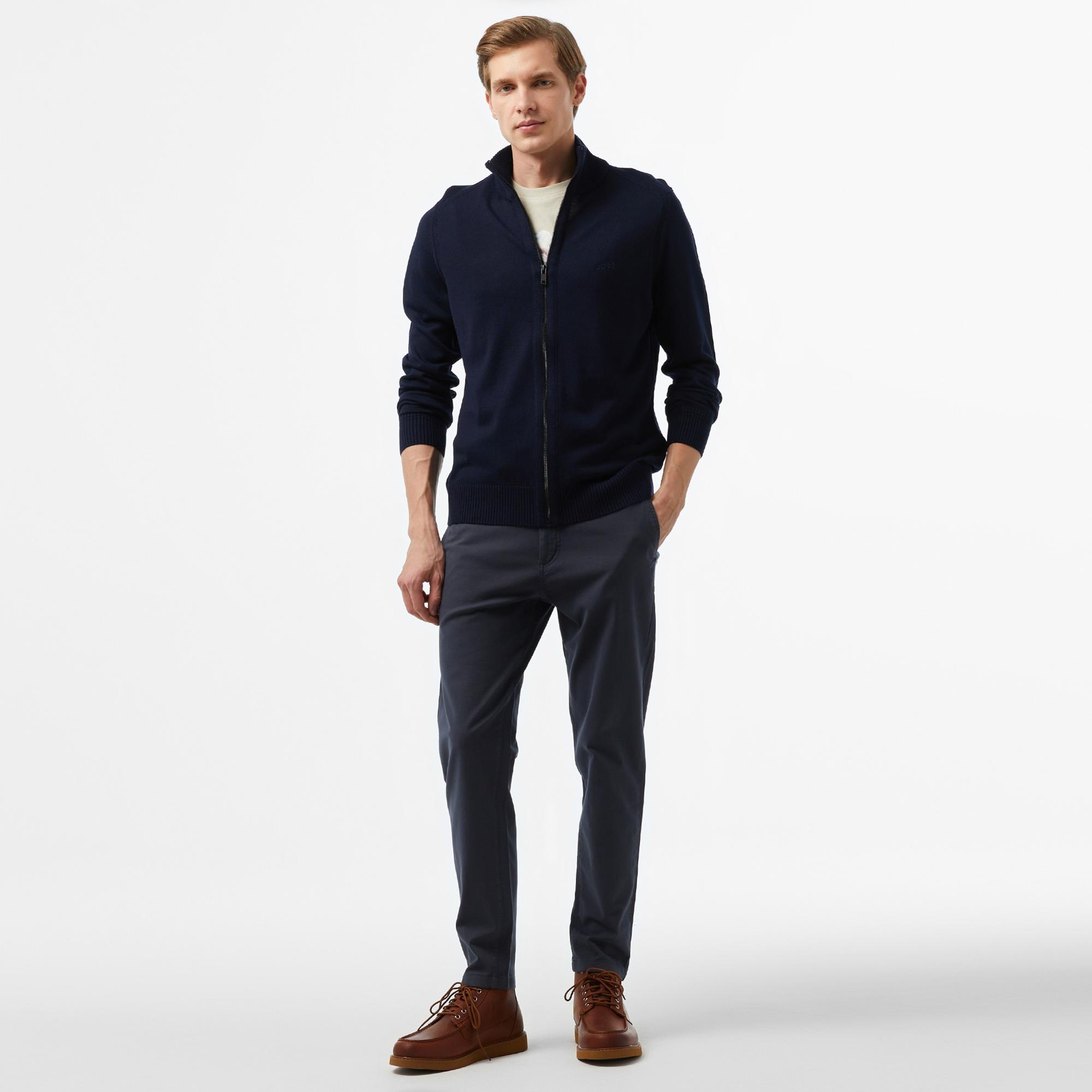 Boss Erkek Lacivert Hırka