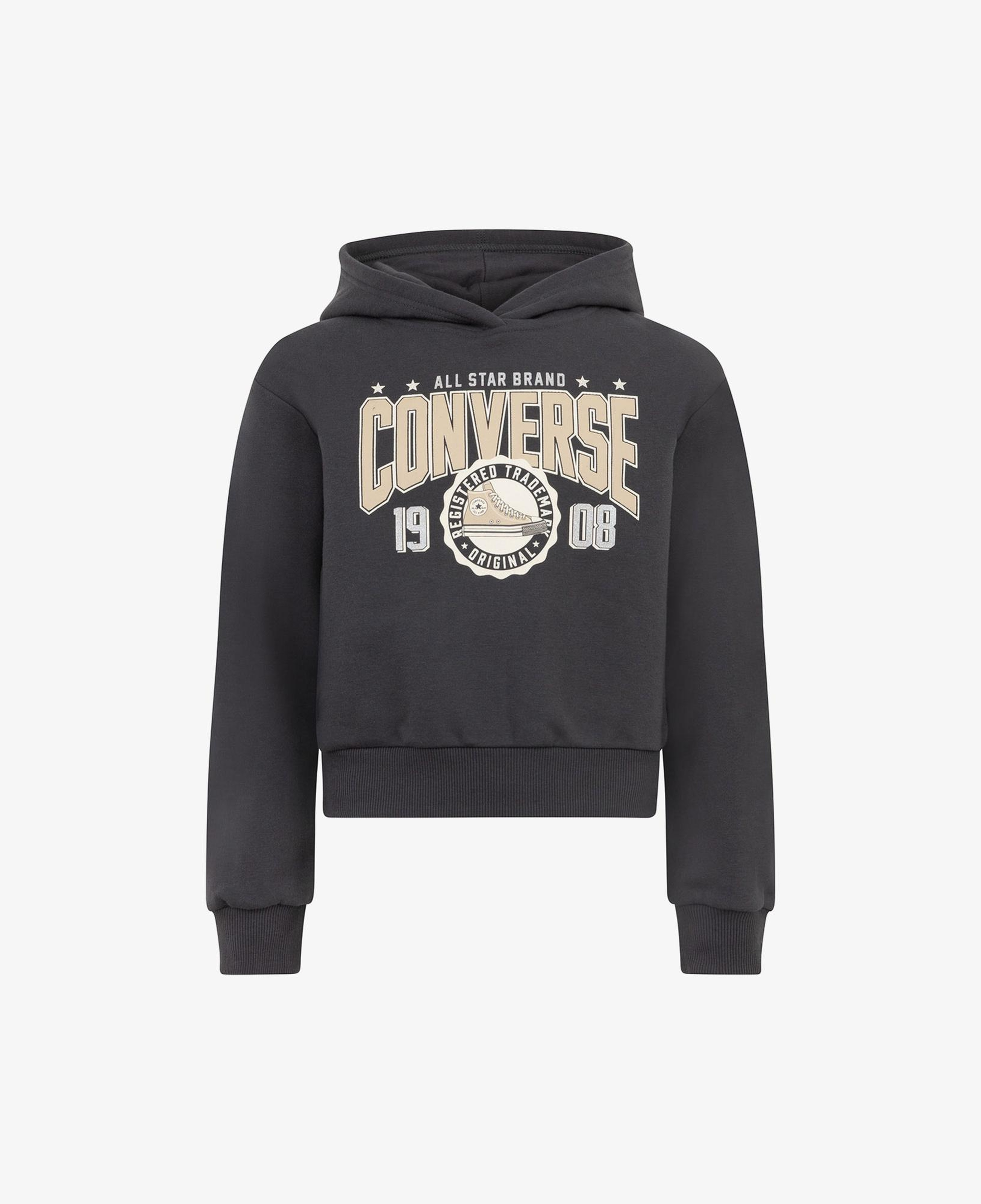 Converse Boxy Çocuk Antrasit Hoodie