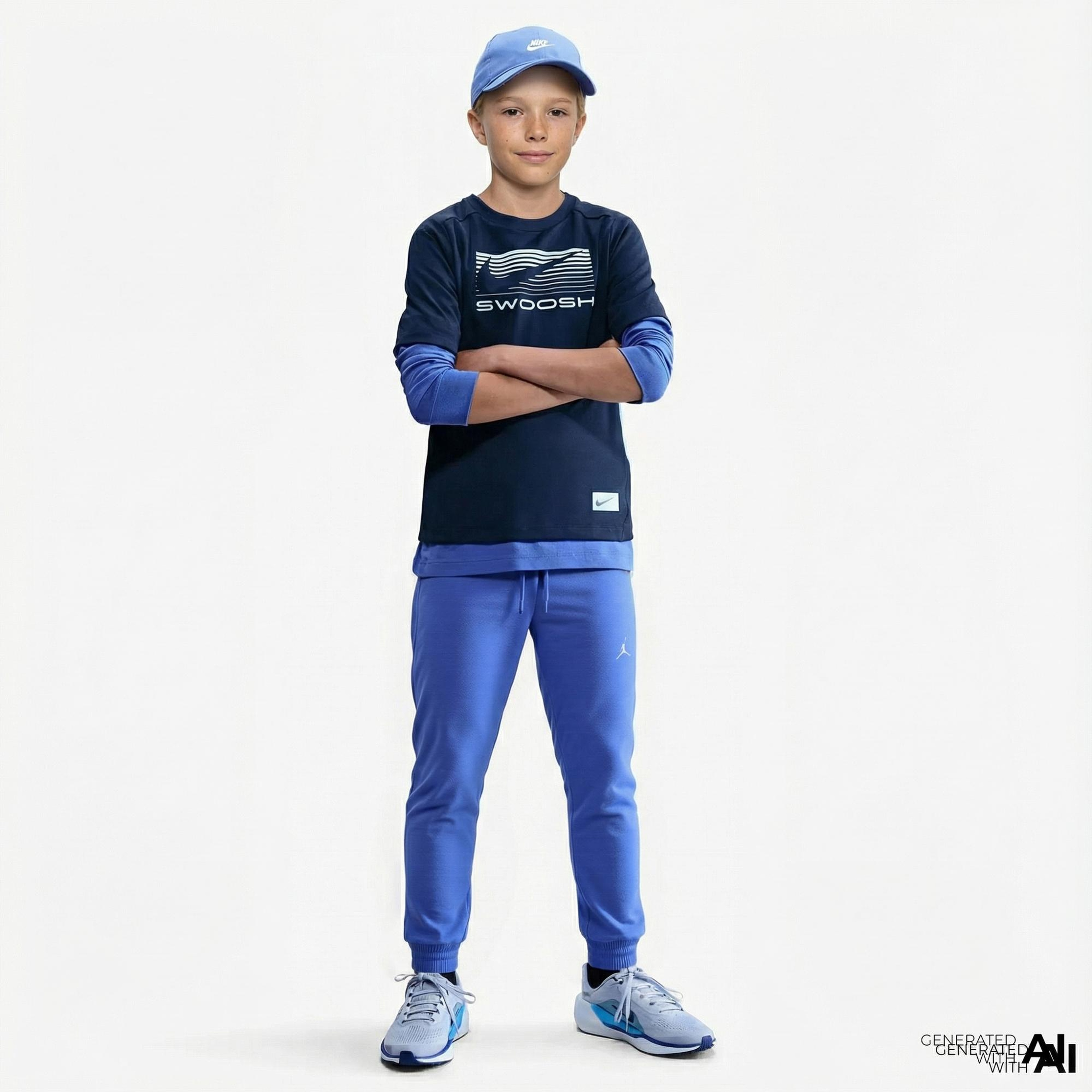 Jordan Brooklyn Çocuk Mavi Eşofman Altı